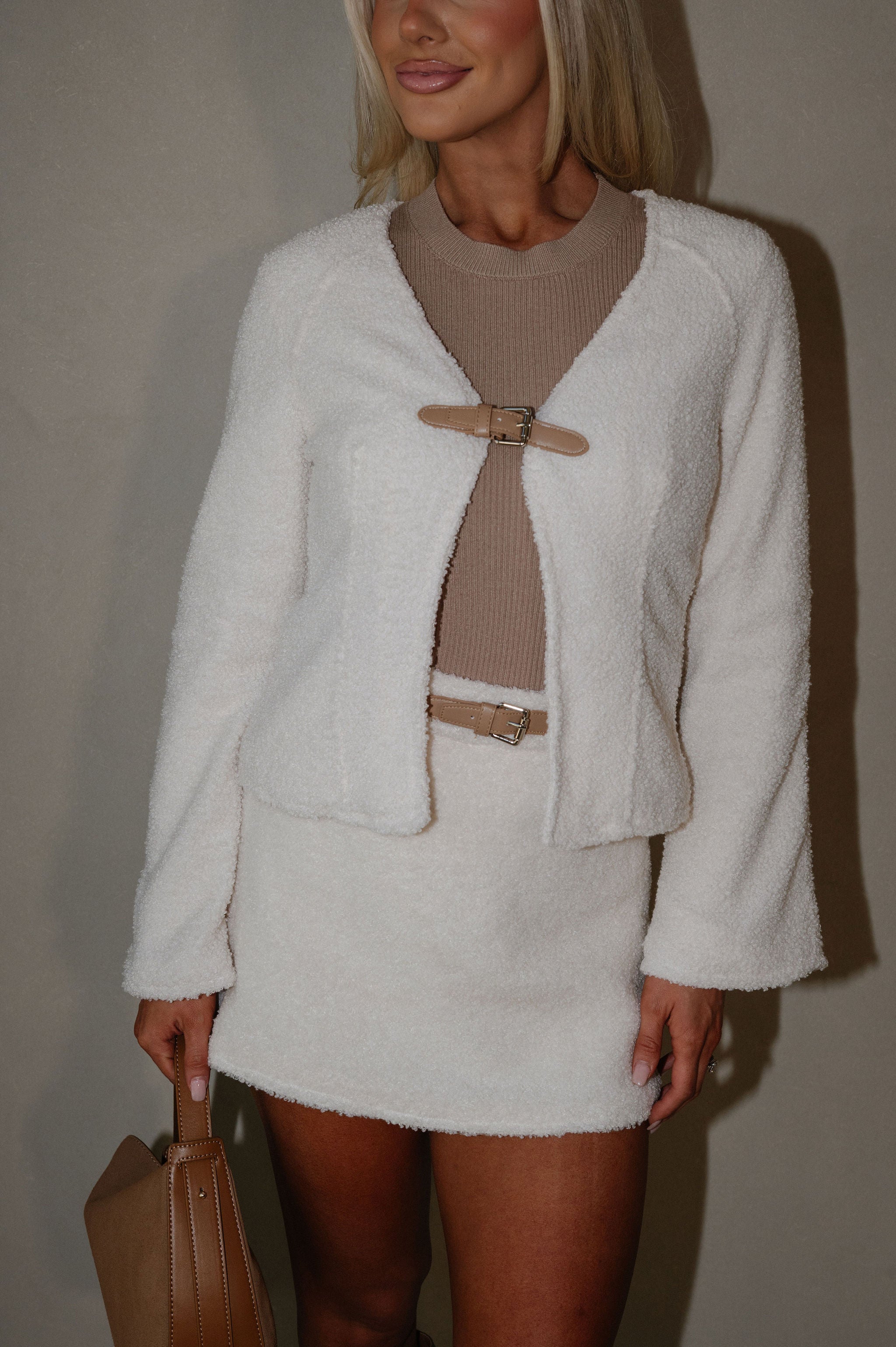 Mod Belted Skirt Set