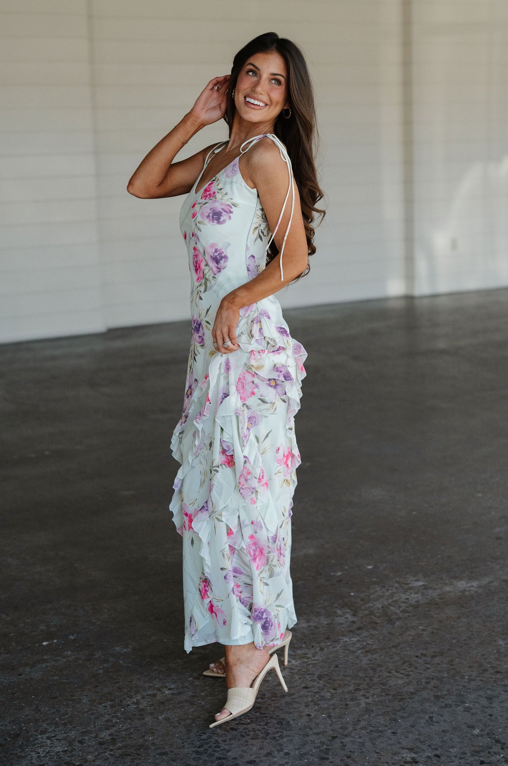 Sabrina Tiered Dress- Mint