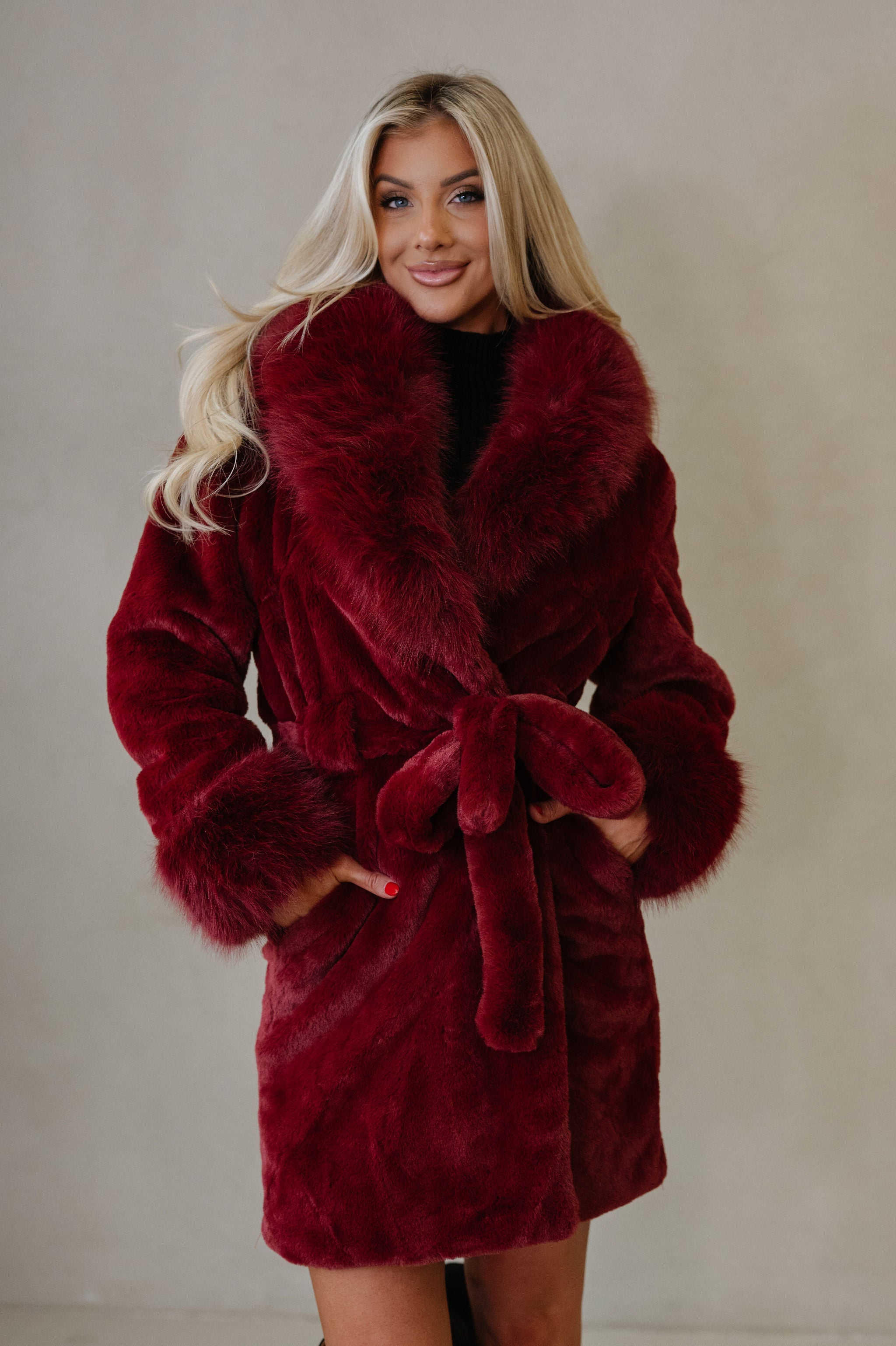 Vivienne Coat-Burgundy