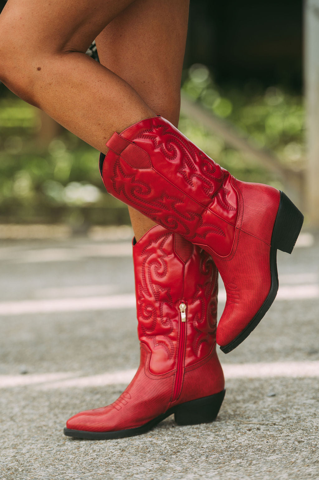 Rampage hot sale red boots