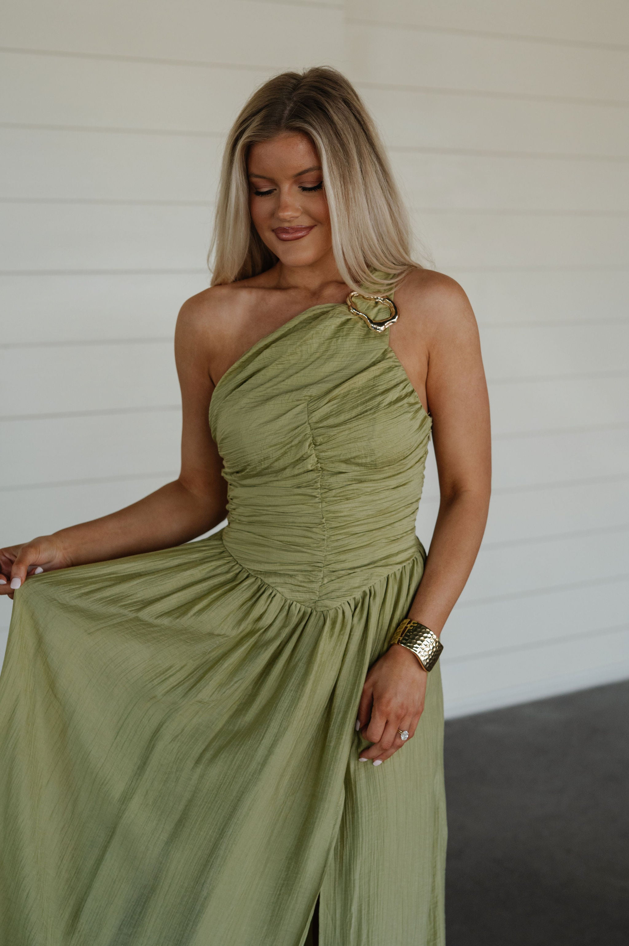 Rooney Maxi Dress-Olive