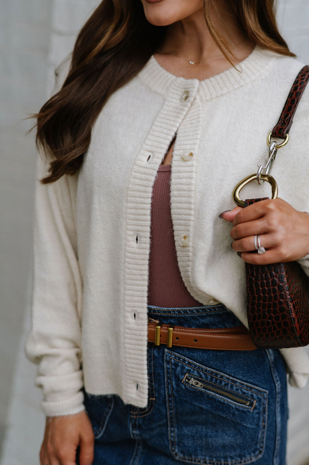 Nina Denim Mini Skirt-Dark Wash