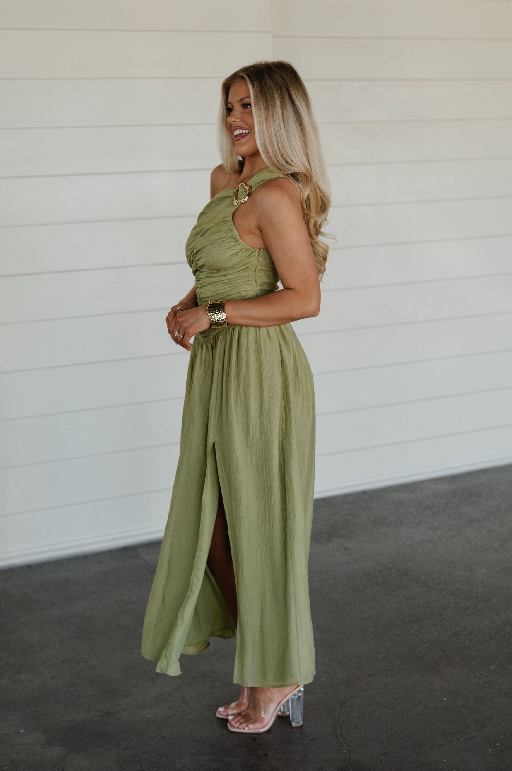 Rooney Maxi Dress-Olive