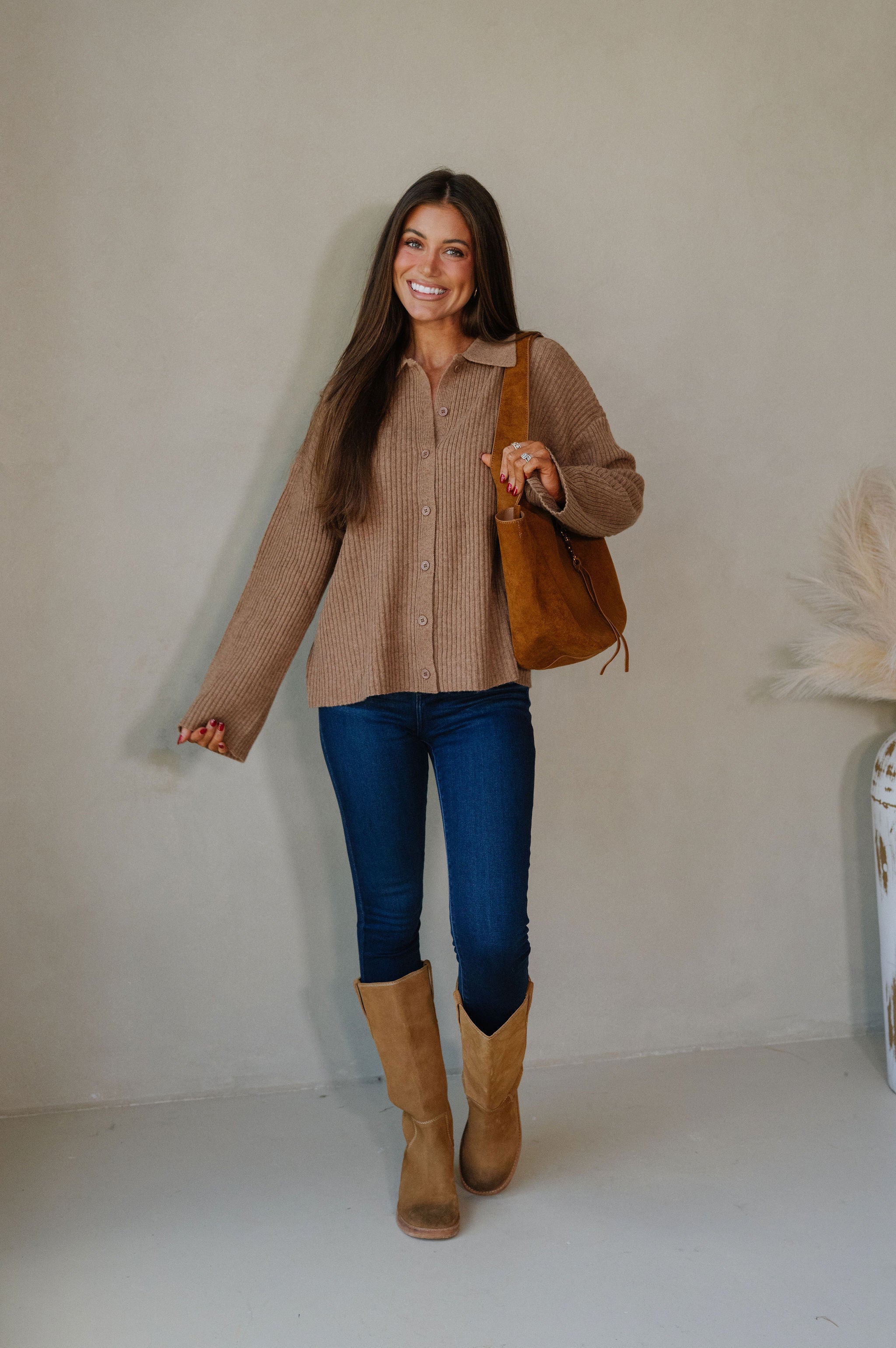 Brooks Knit Sweater-Mocha