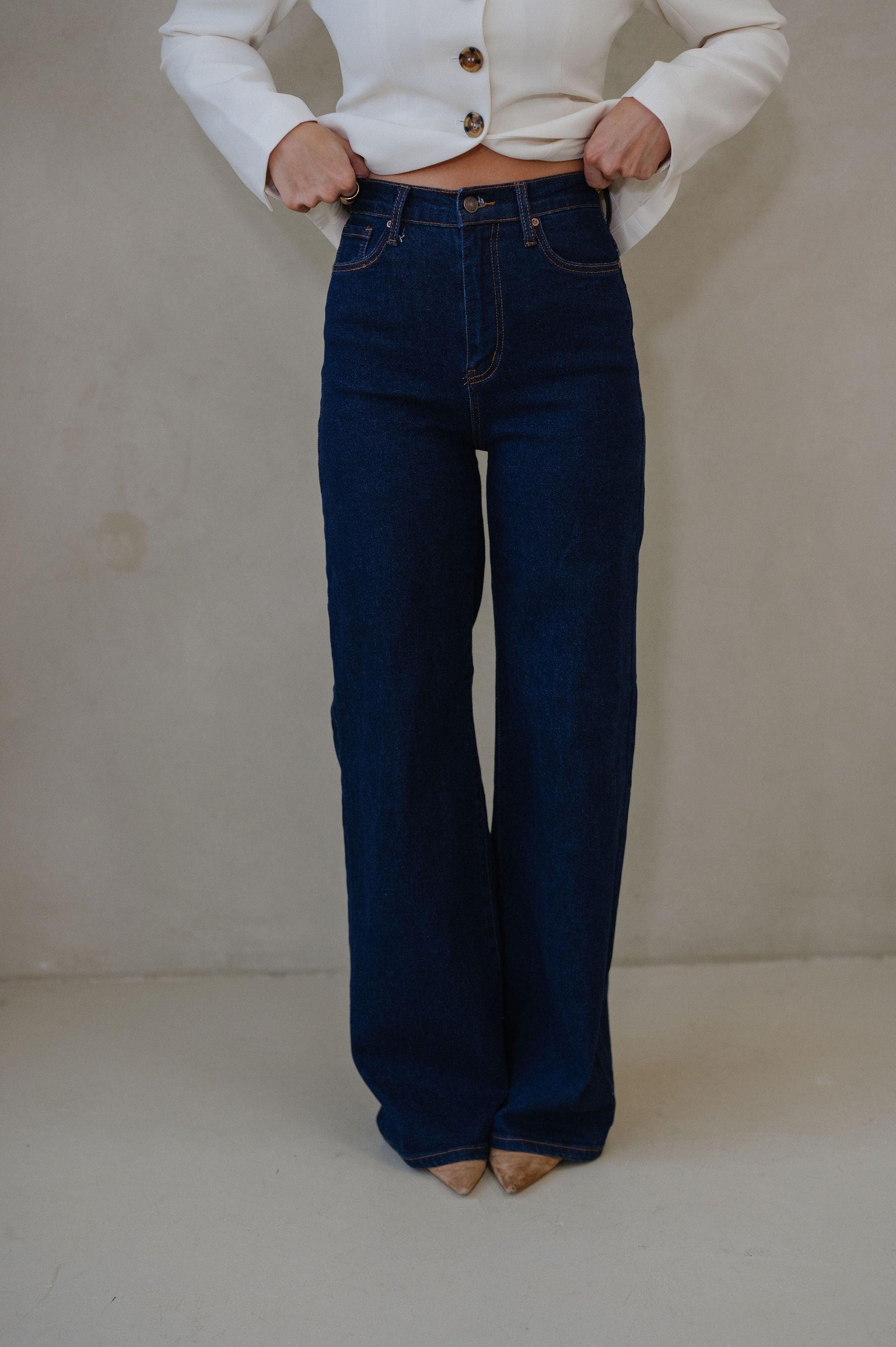 Kate Wide Leg Jeans- Indigo
