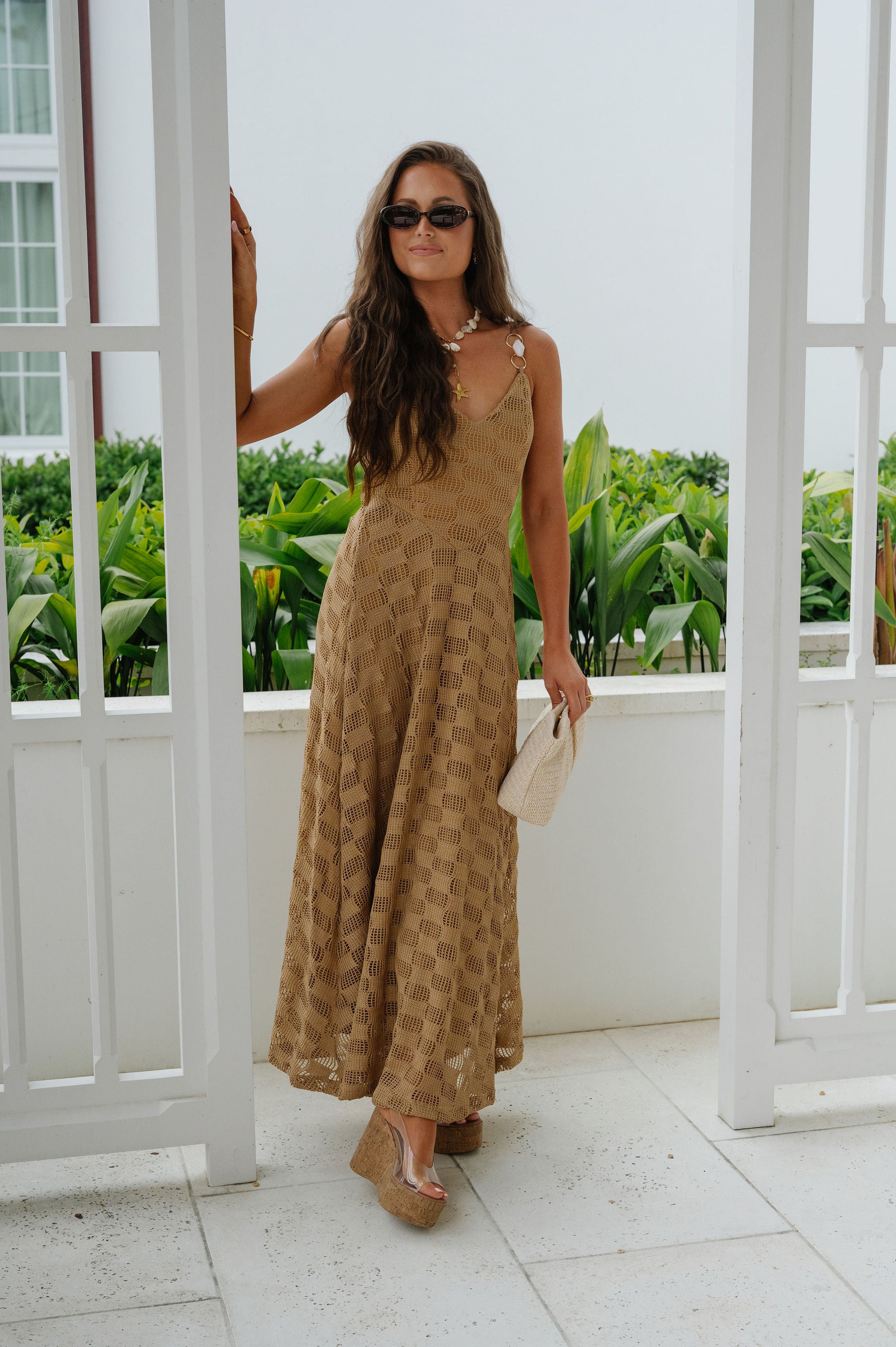 khaki brown dress Khaki Strapless Dress-BESTSELLER S