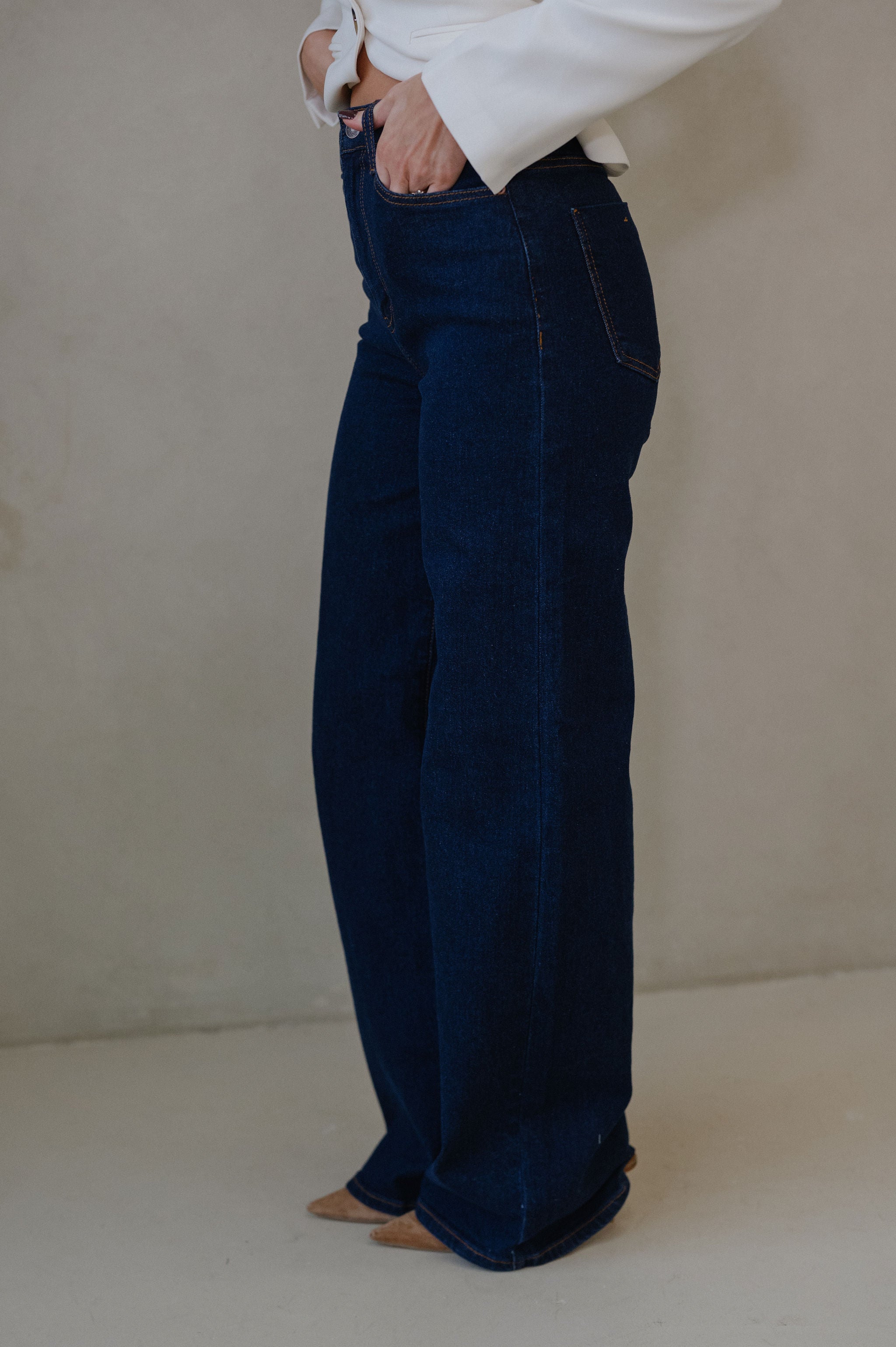 Kate Wide Leg Jeans- Indigo