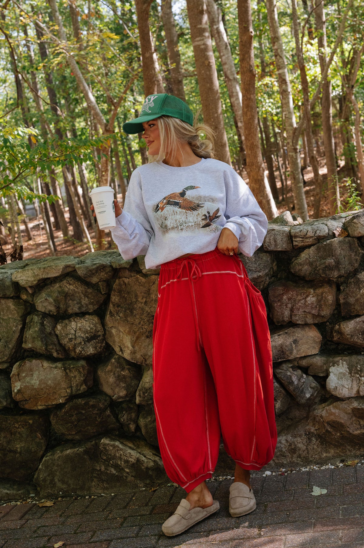 Francis Pant- Cherry Red