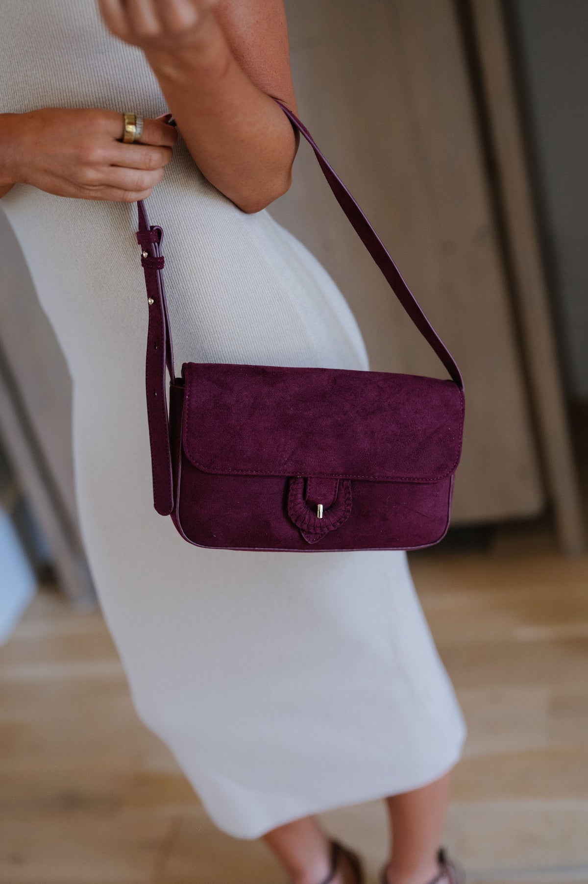 Juliette Shoulder Bag-Wine