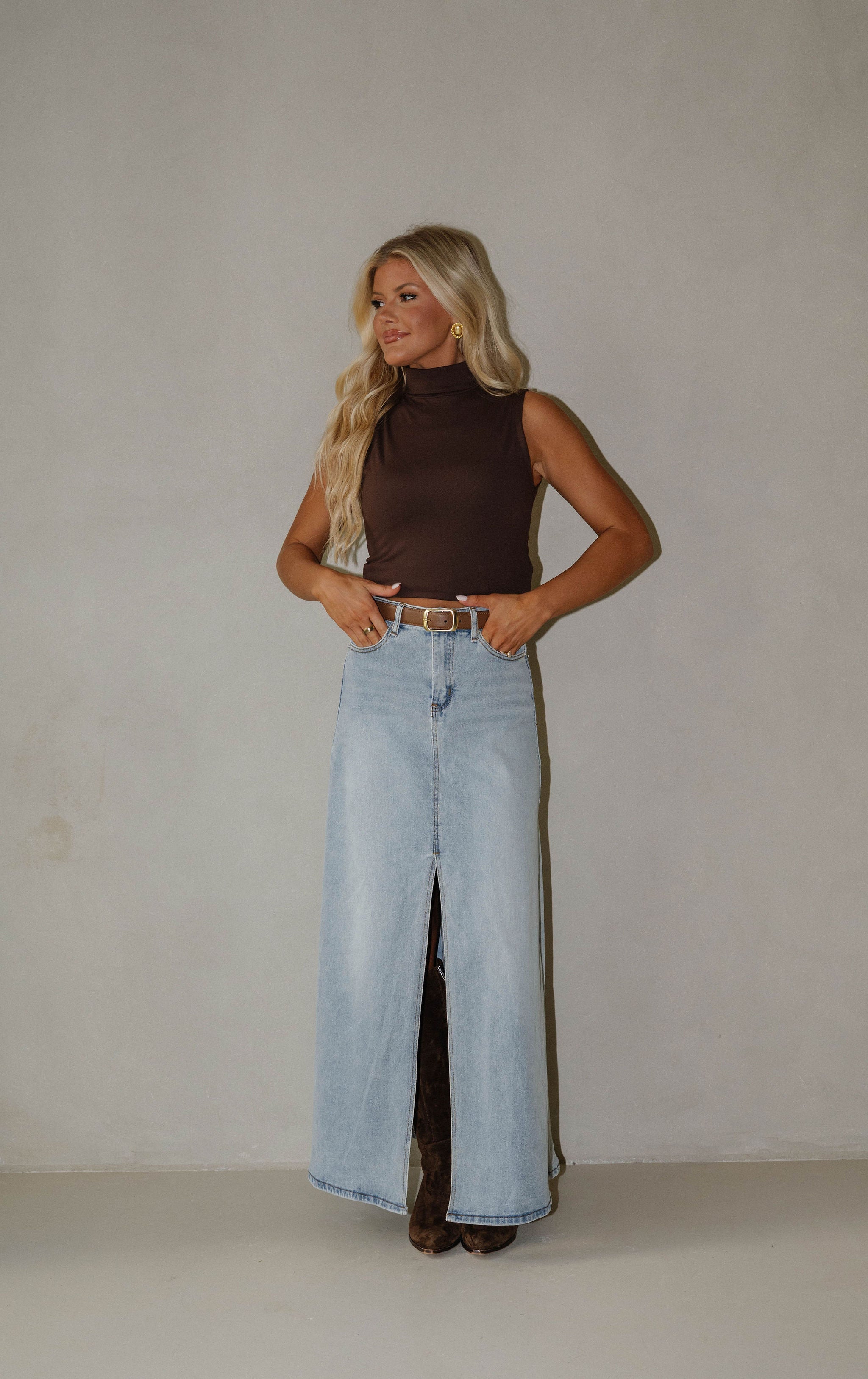 Copeland Basic Turtleneck-Chocloate
