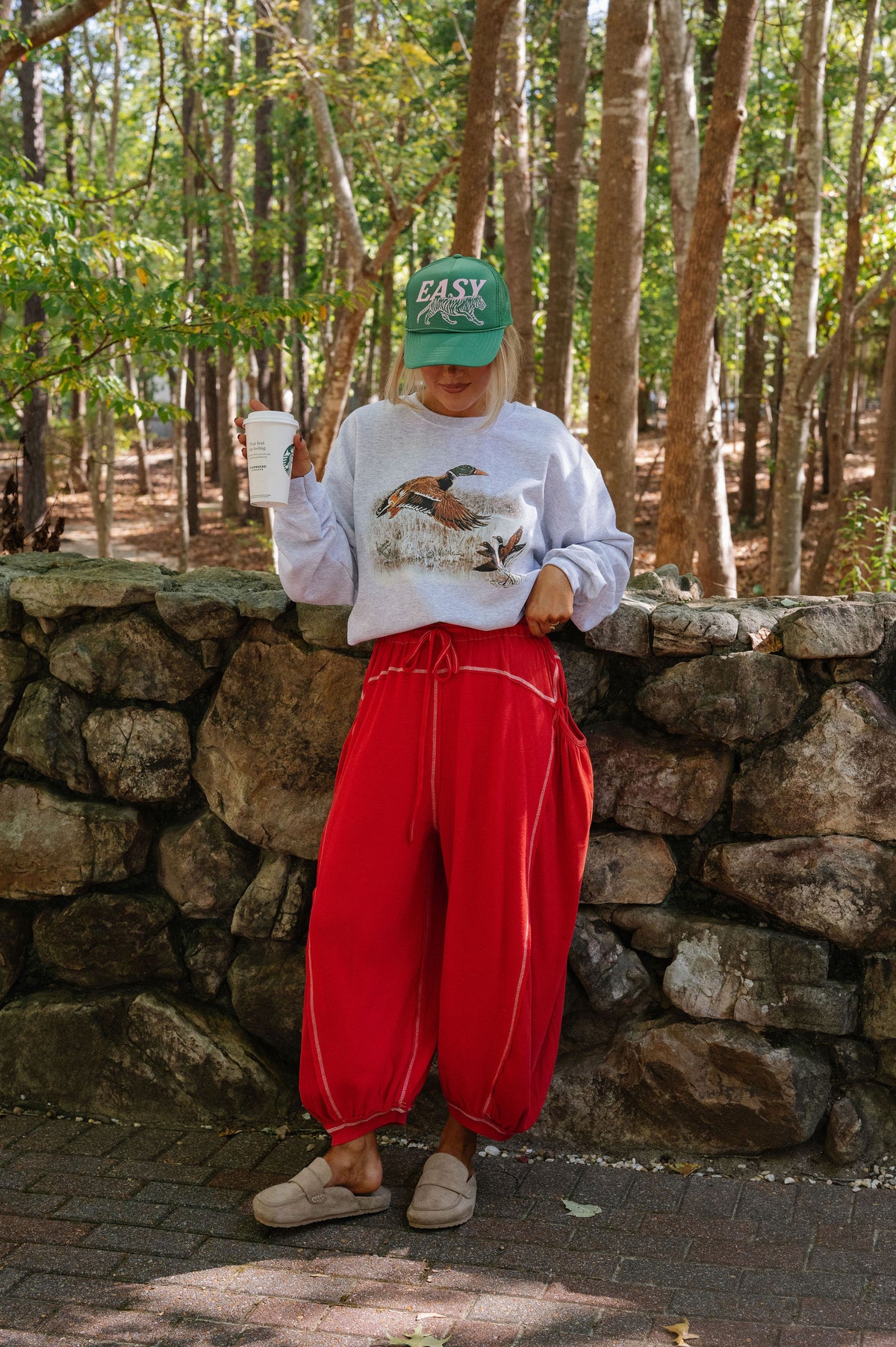 Francis Pant- Cherry Red
