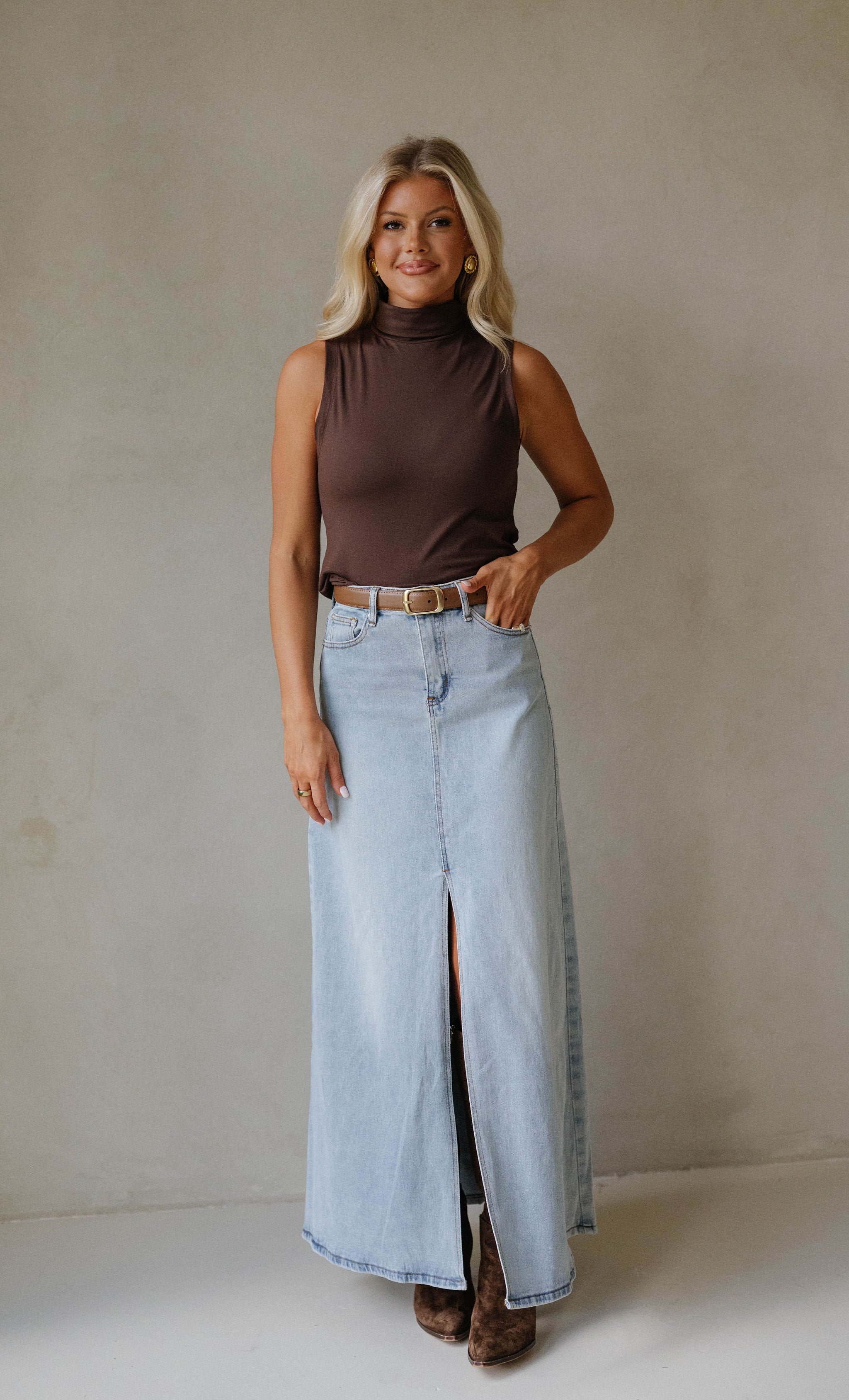 Copeland Basic Turtleneck-Chocloate