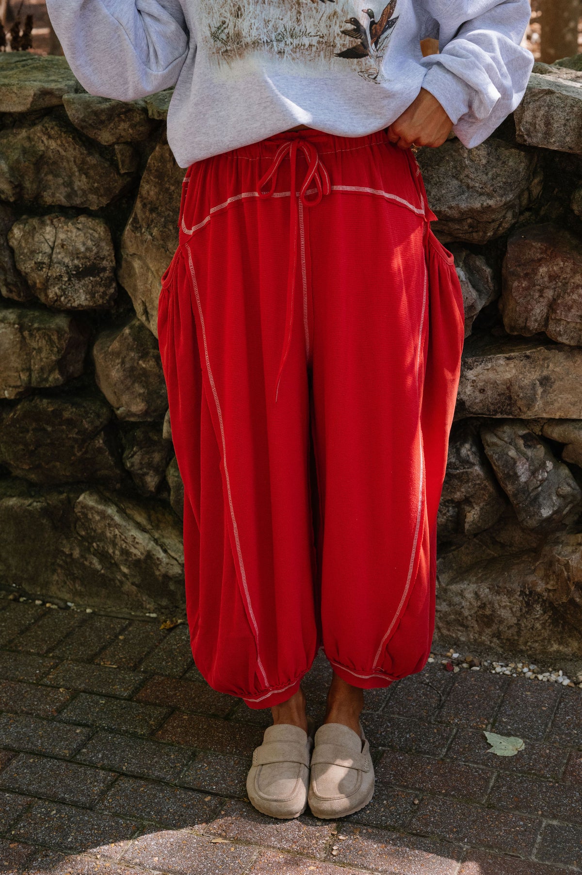 Francis Pant- Cherry Red