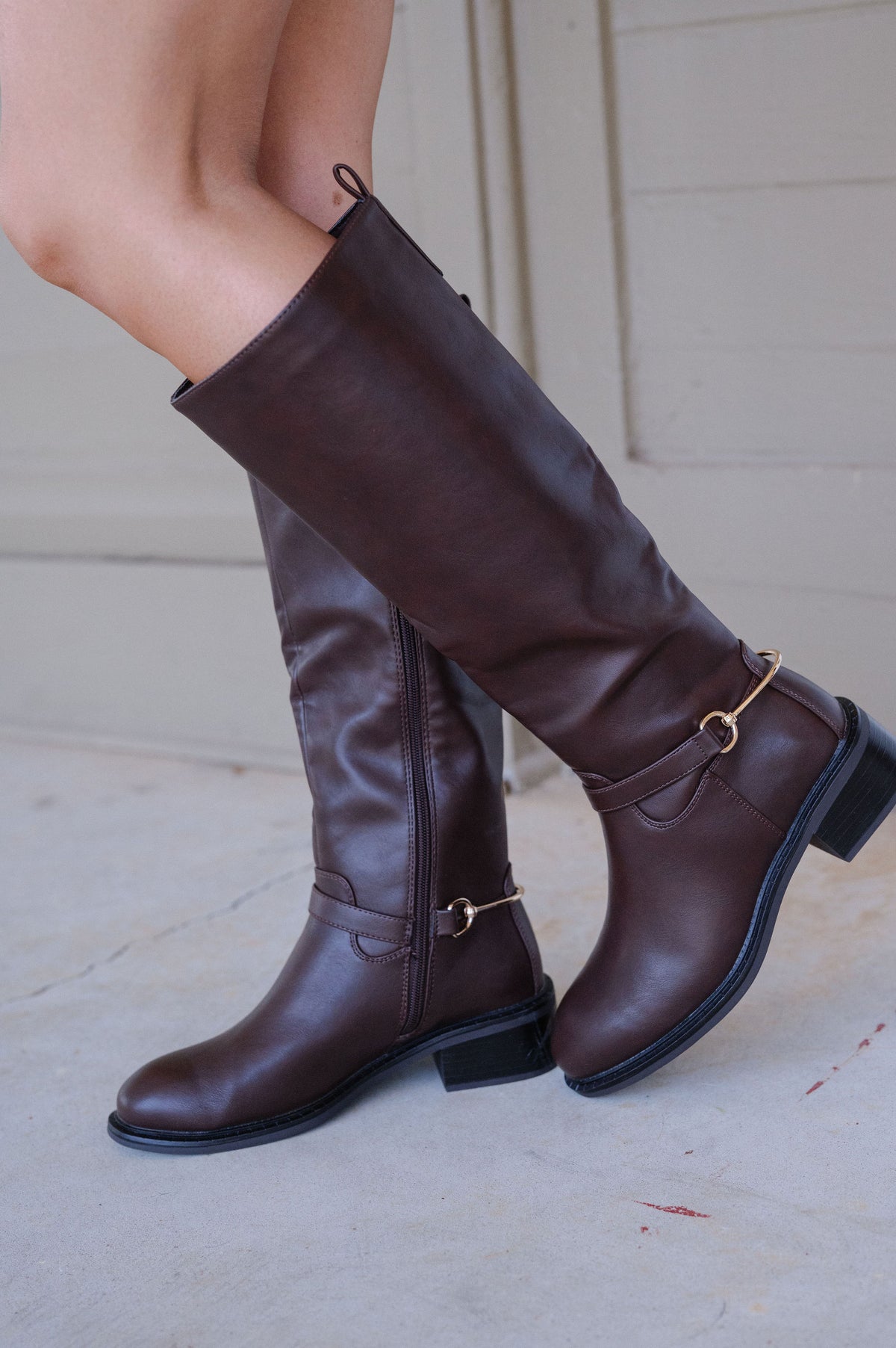 Axel Riding Boots-Brown