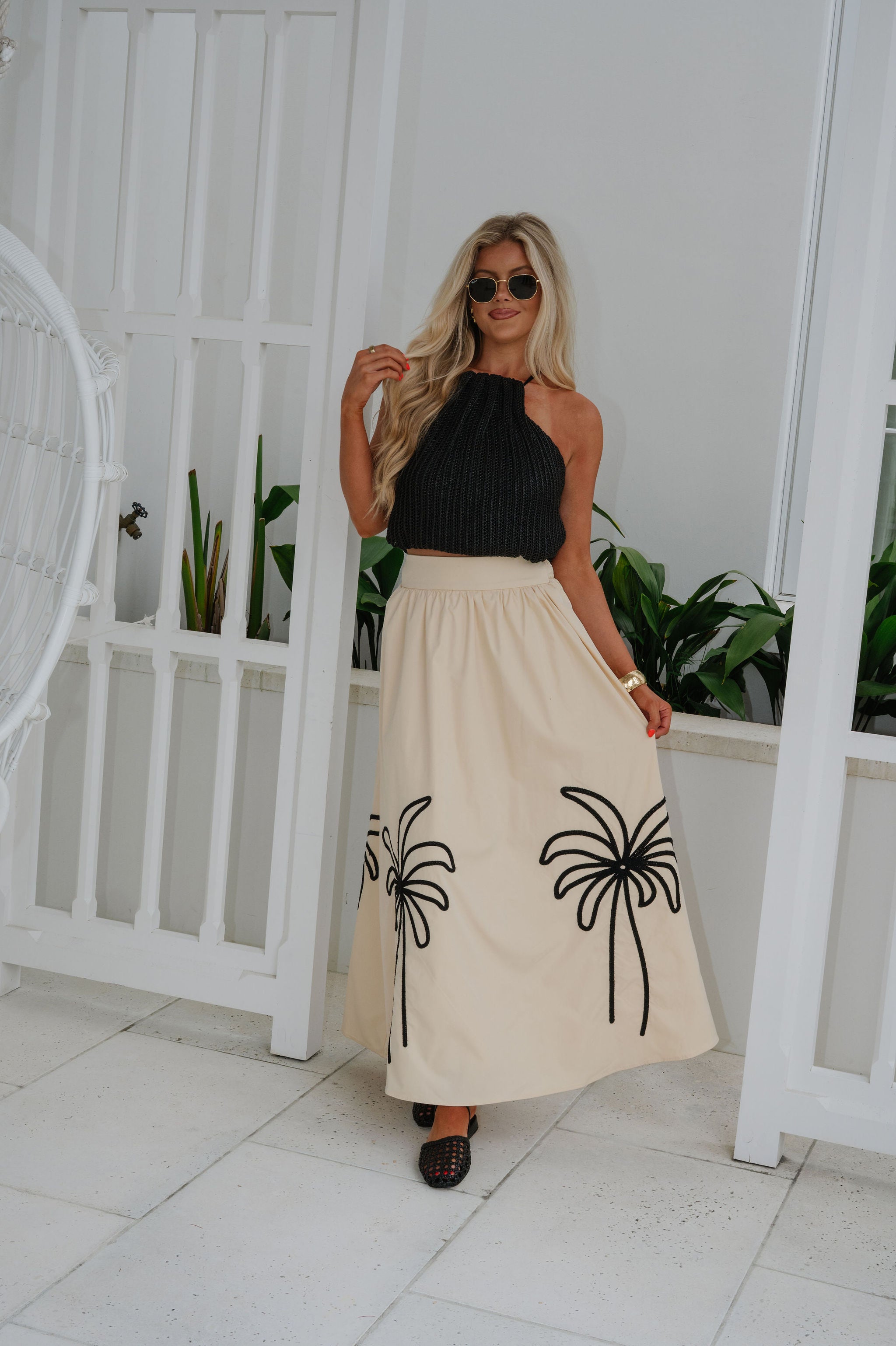 Dixie Skirt Set-Khaki