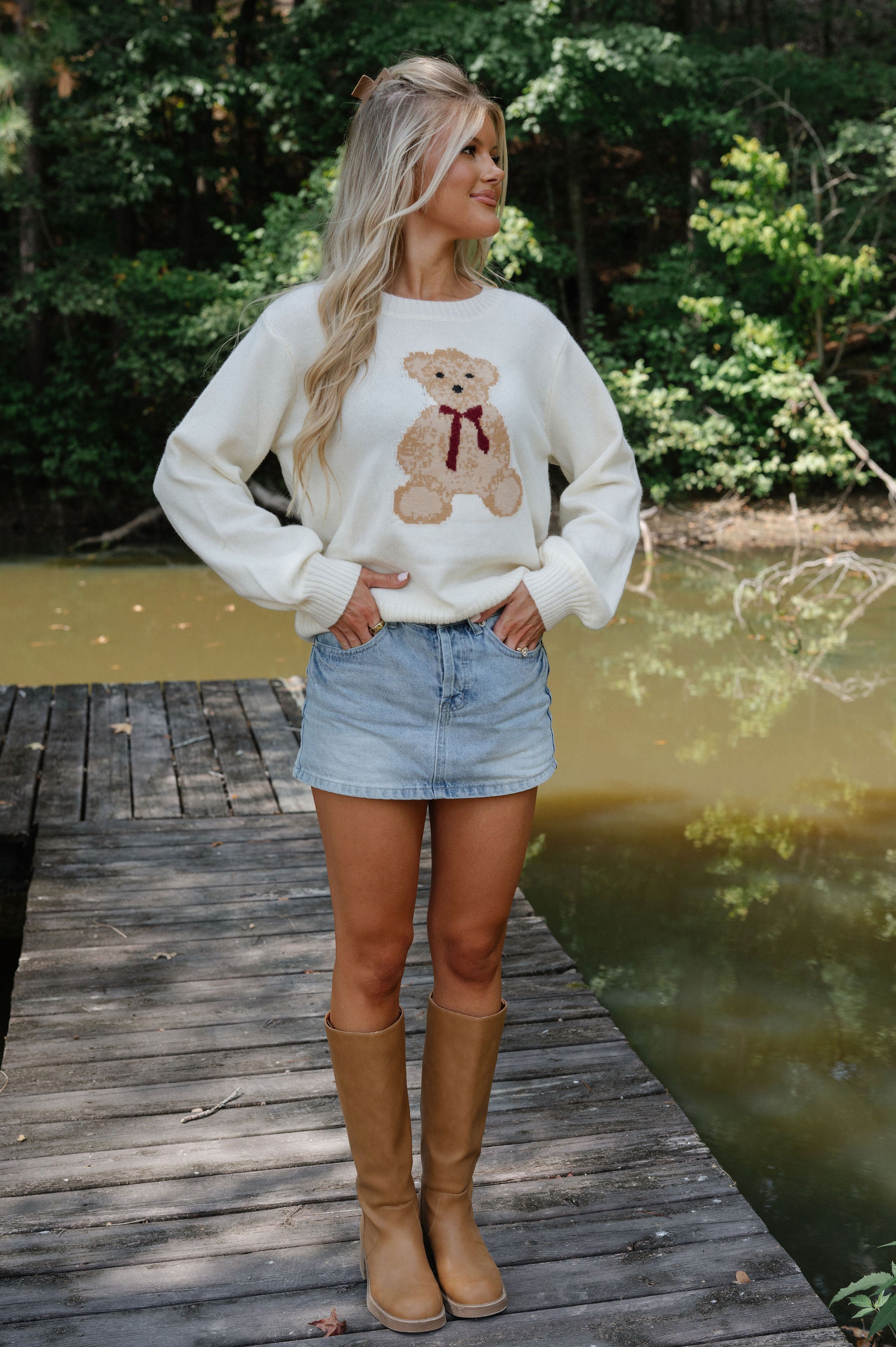 Teddy Sweater-Ivory