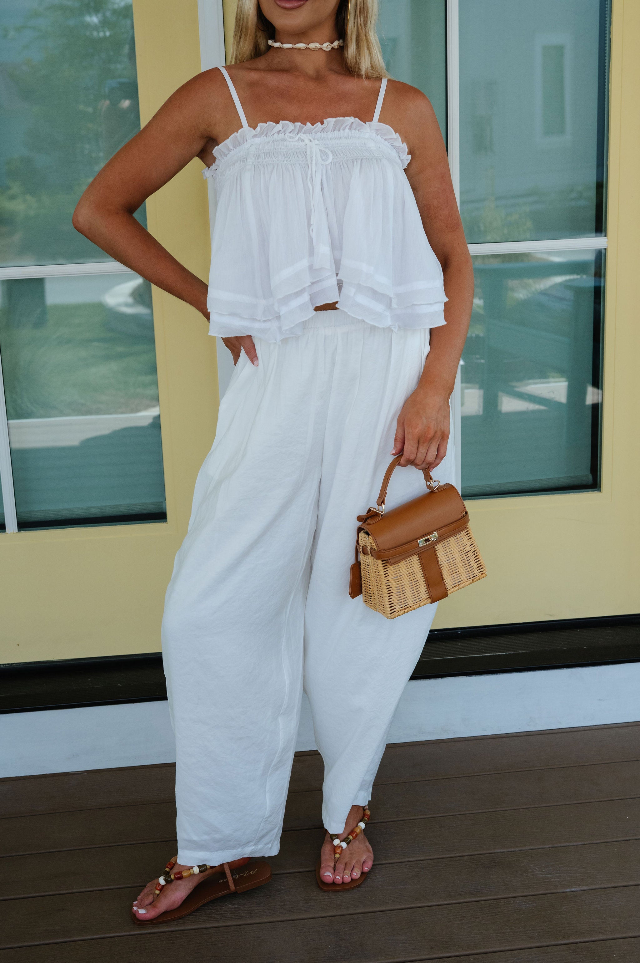 Louis Cami Top-White