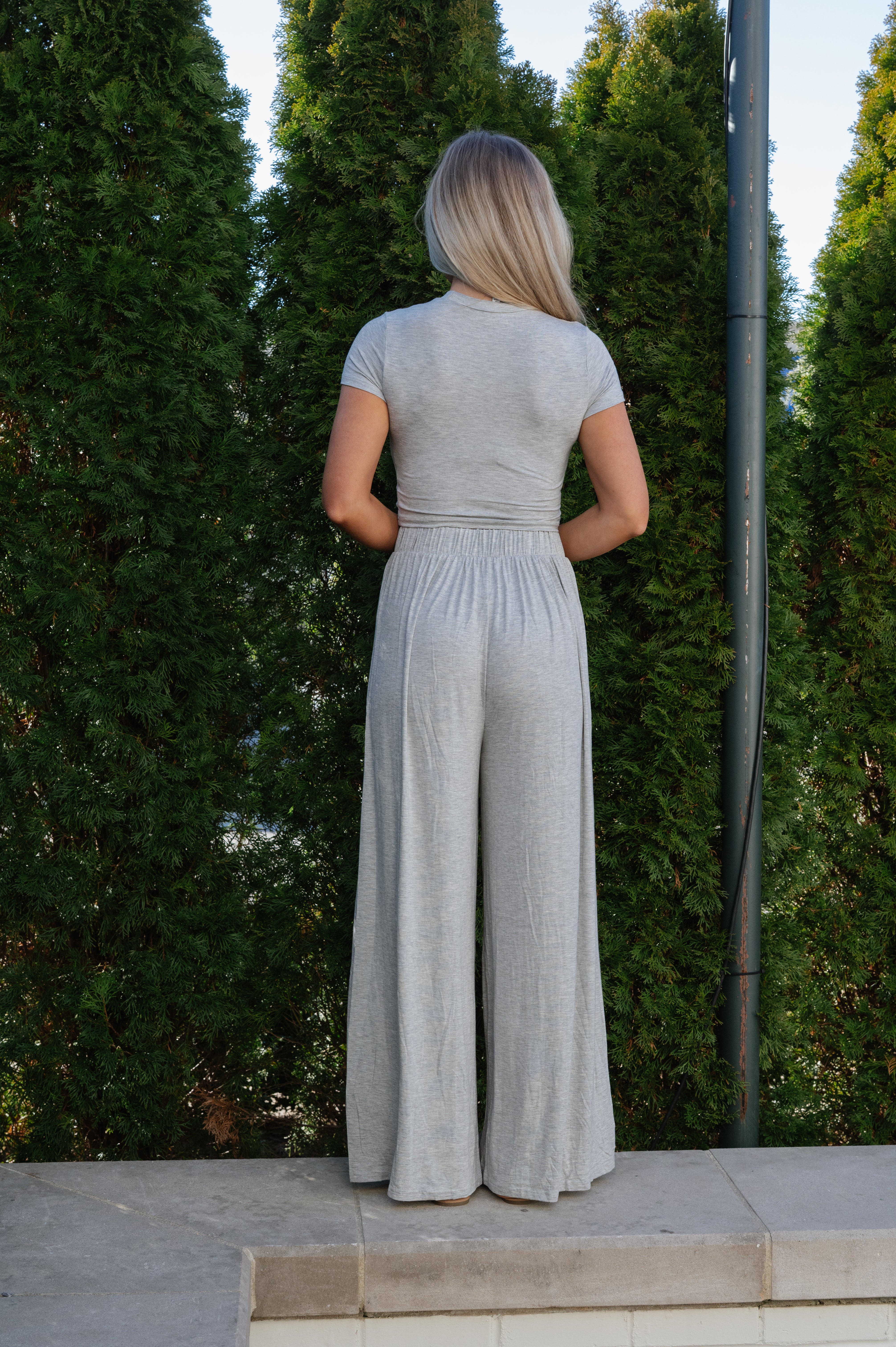 Bentley Pants Set-Heather Grey