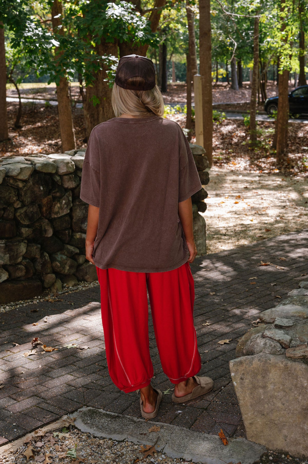 Rae Oversized T-Shirt-Brown