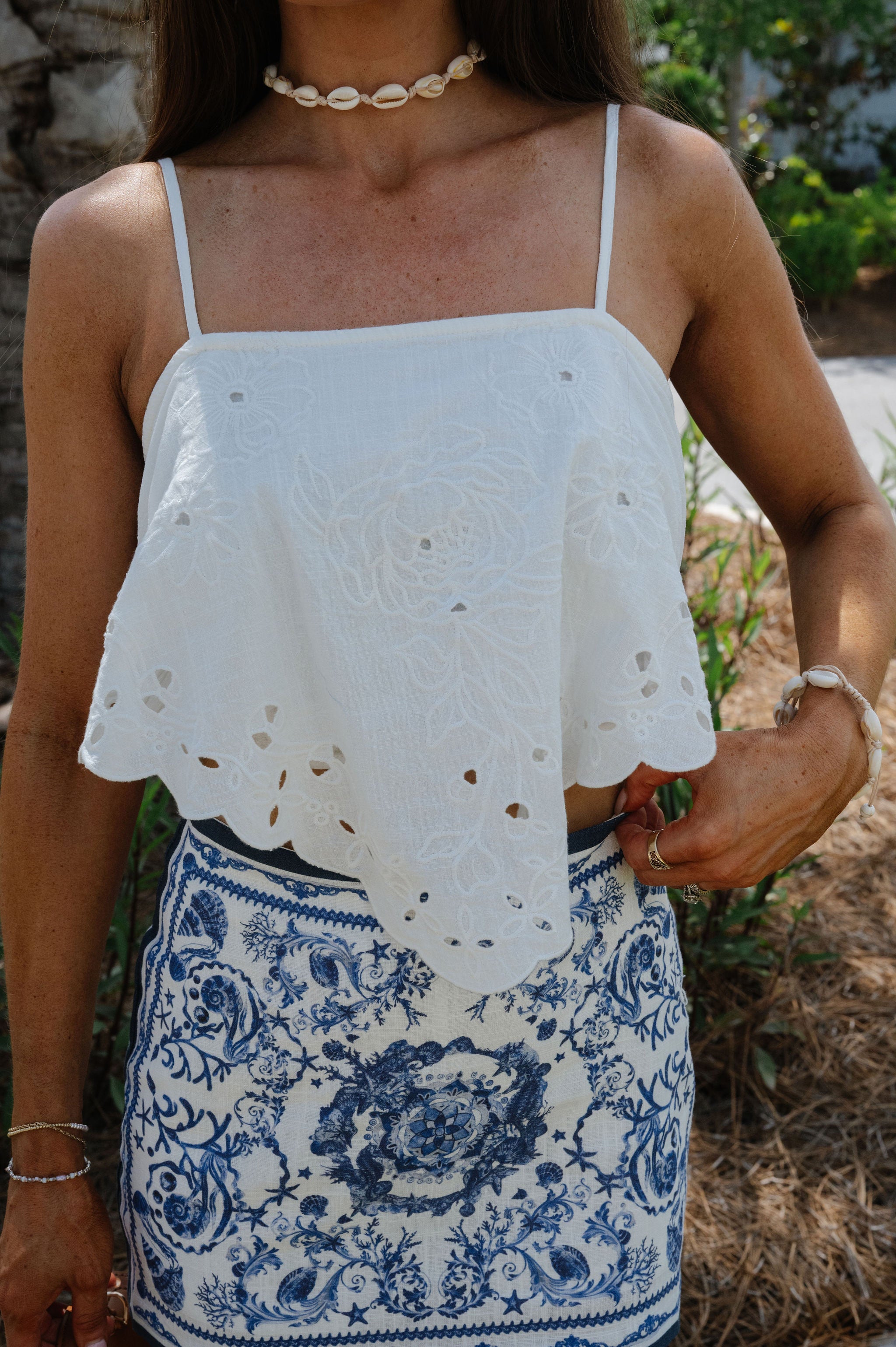 Coastal Mini Skort-Blue