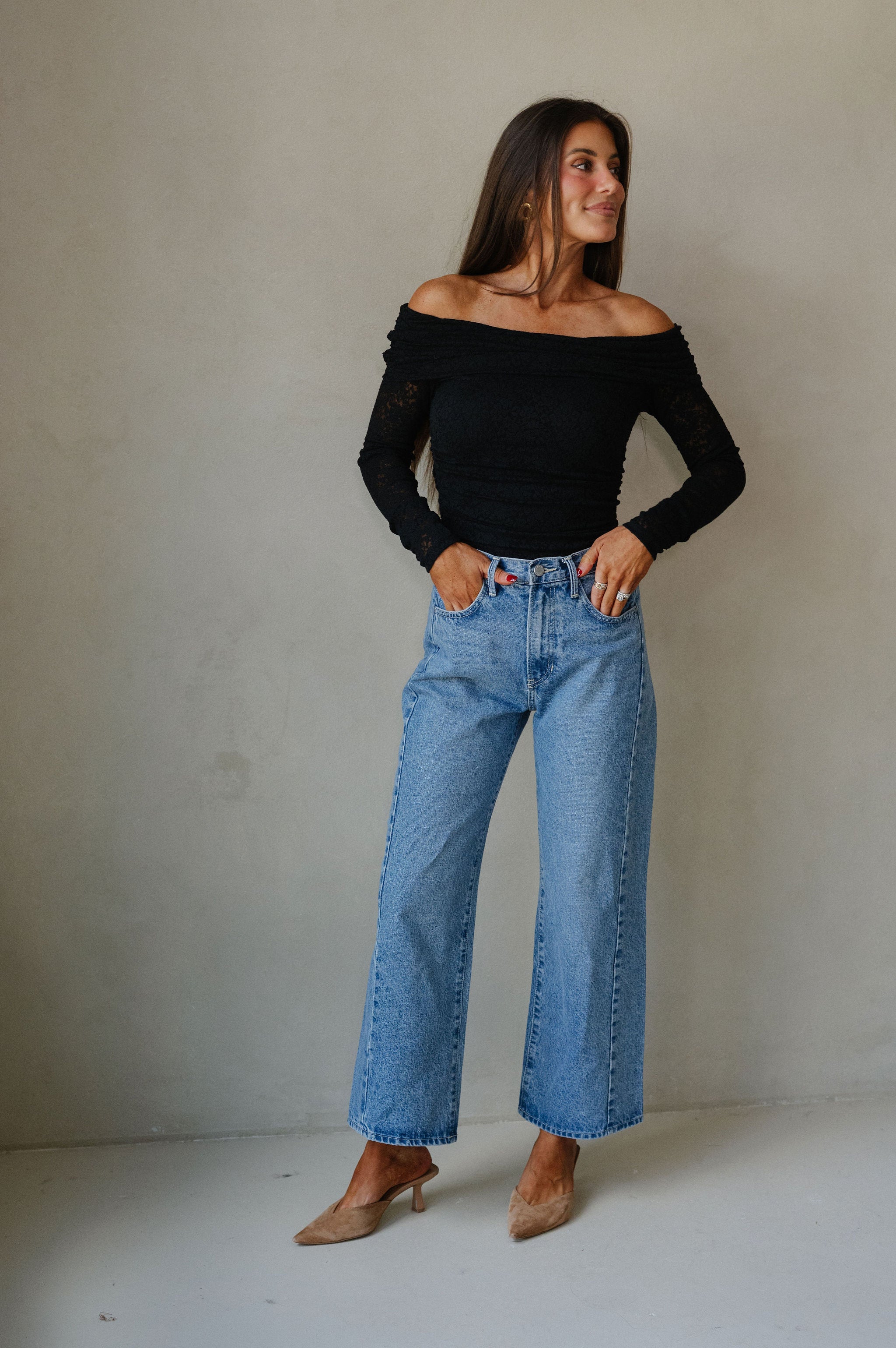 OTS Lace Top-Black