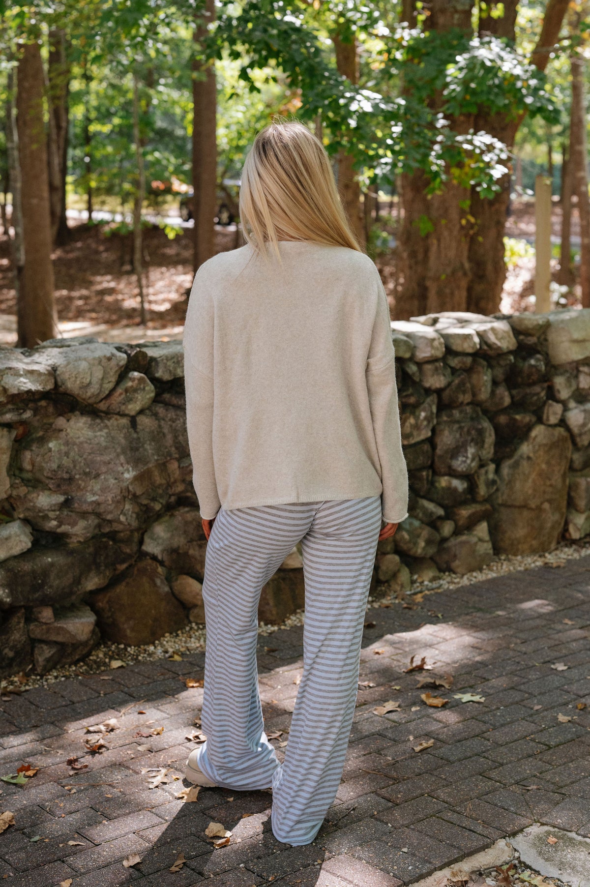 Lily Mock Neck Sweater-Beige