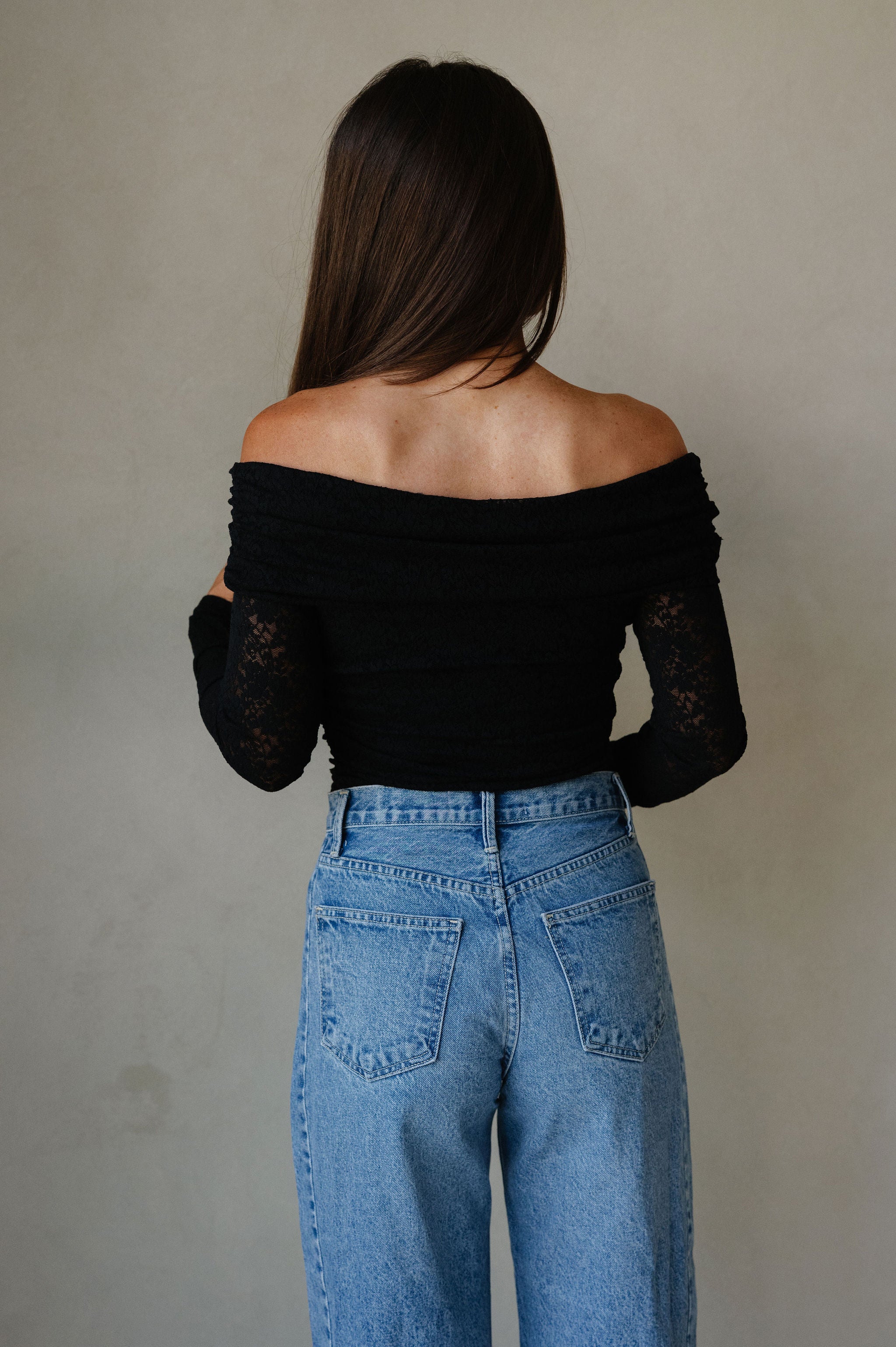 OTS Lace Top-Black
