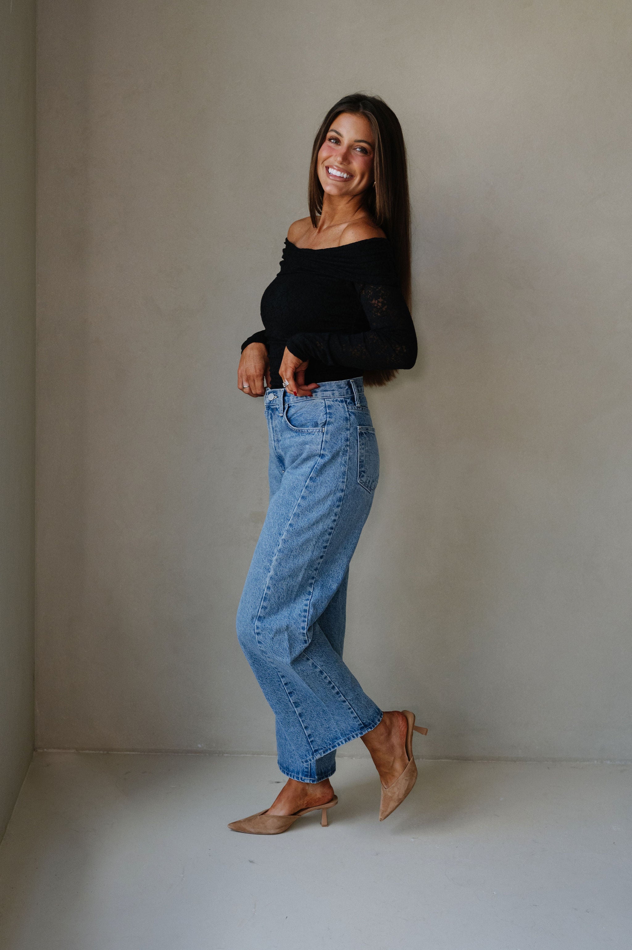 OTS Lace Top-Black