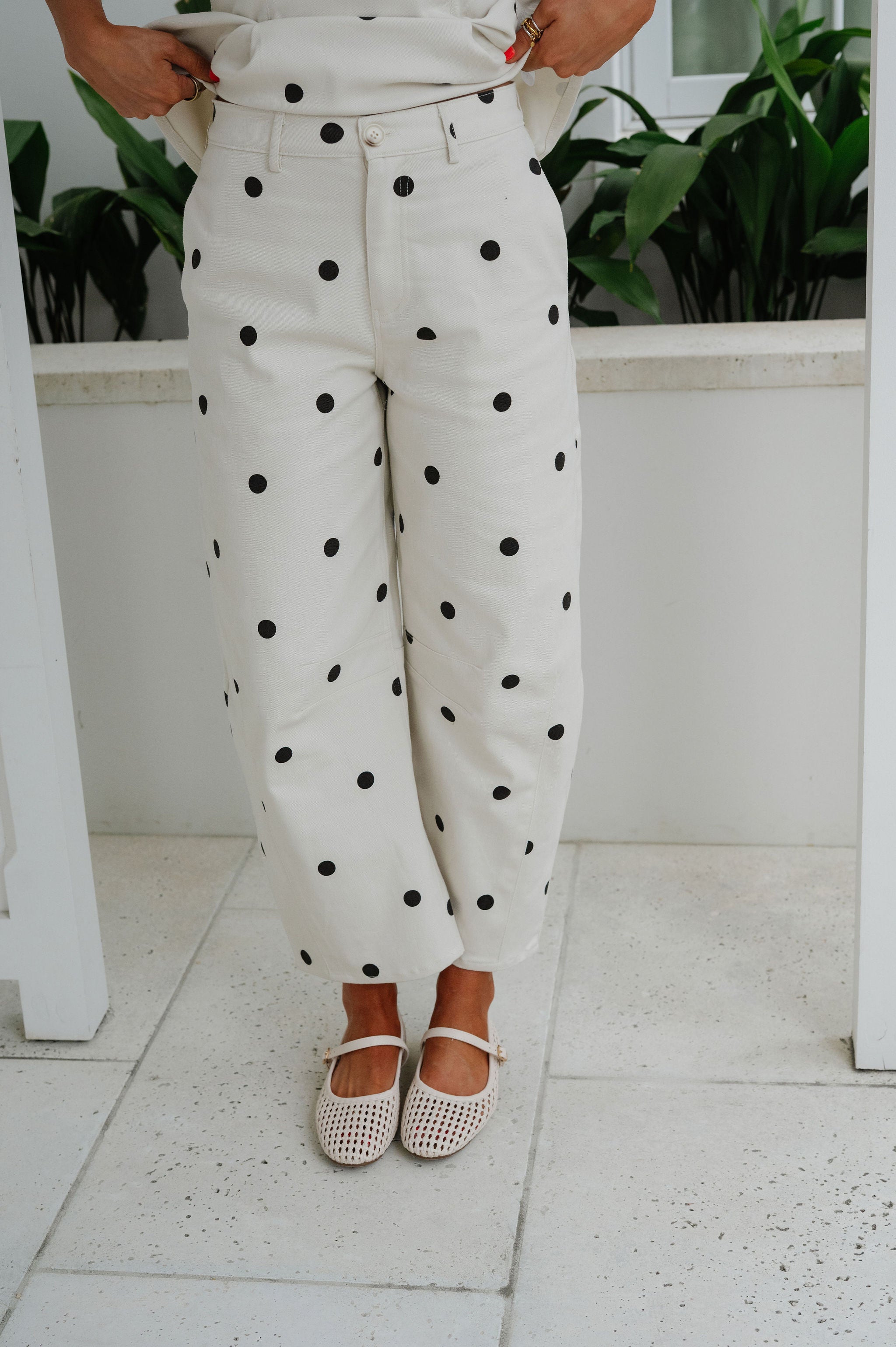 Dani Pants Set-Polka Dot