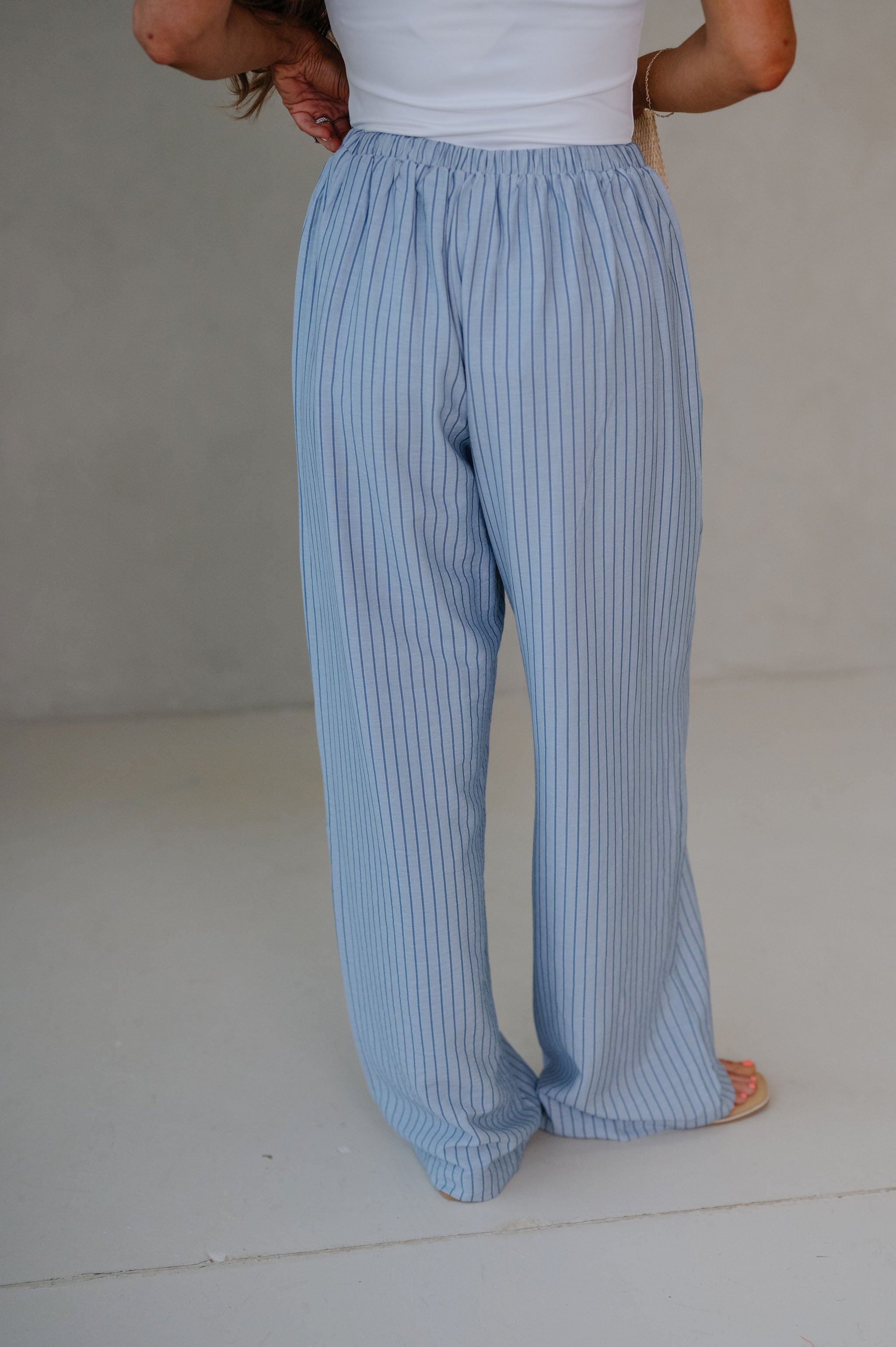 Rowan Pants-Blue Stripe