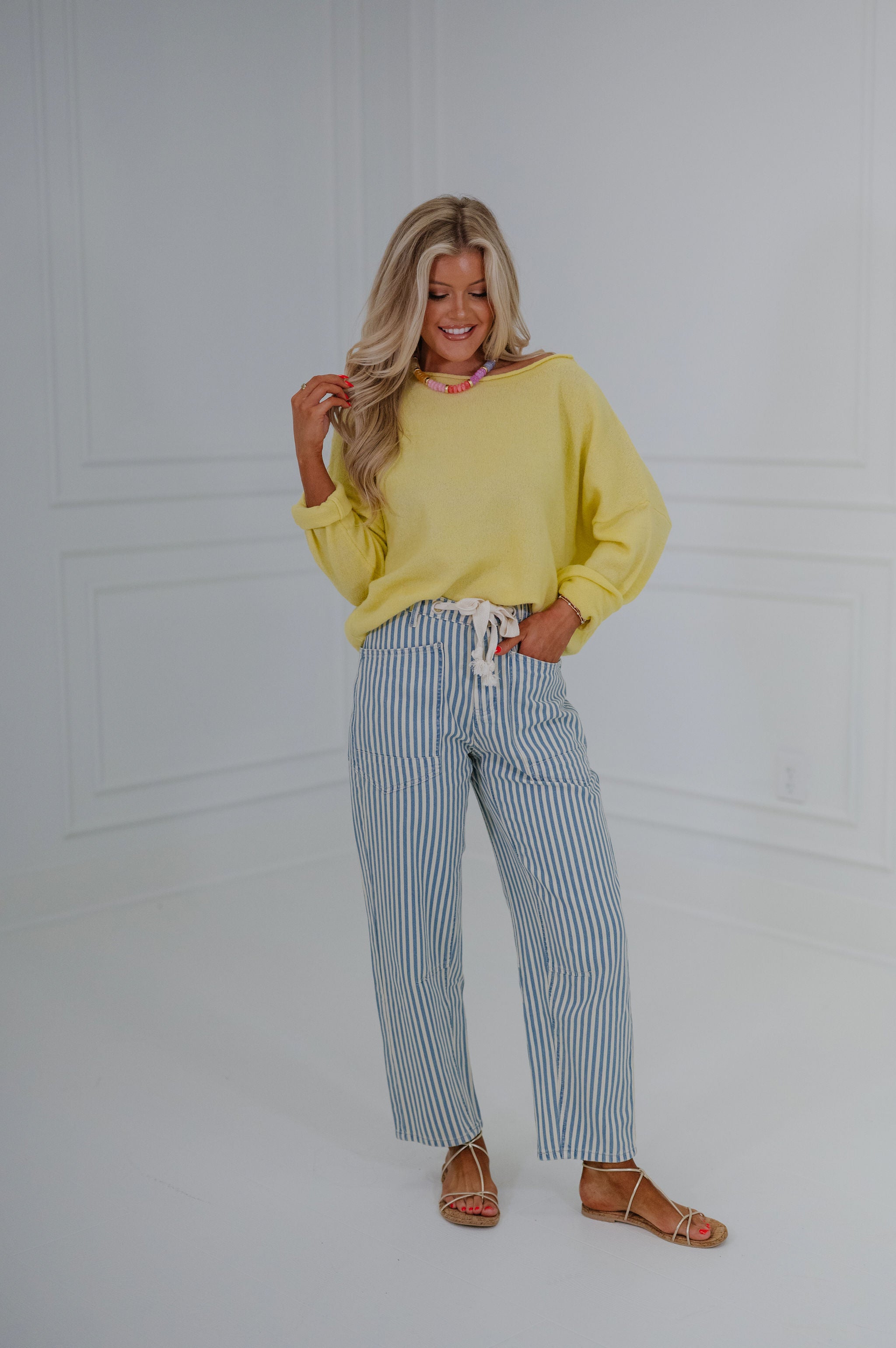 Easy Days Sweater-Banana