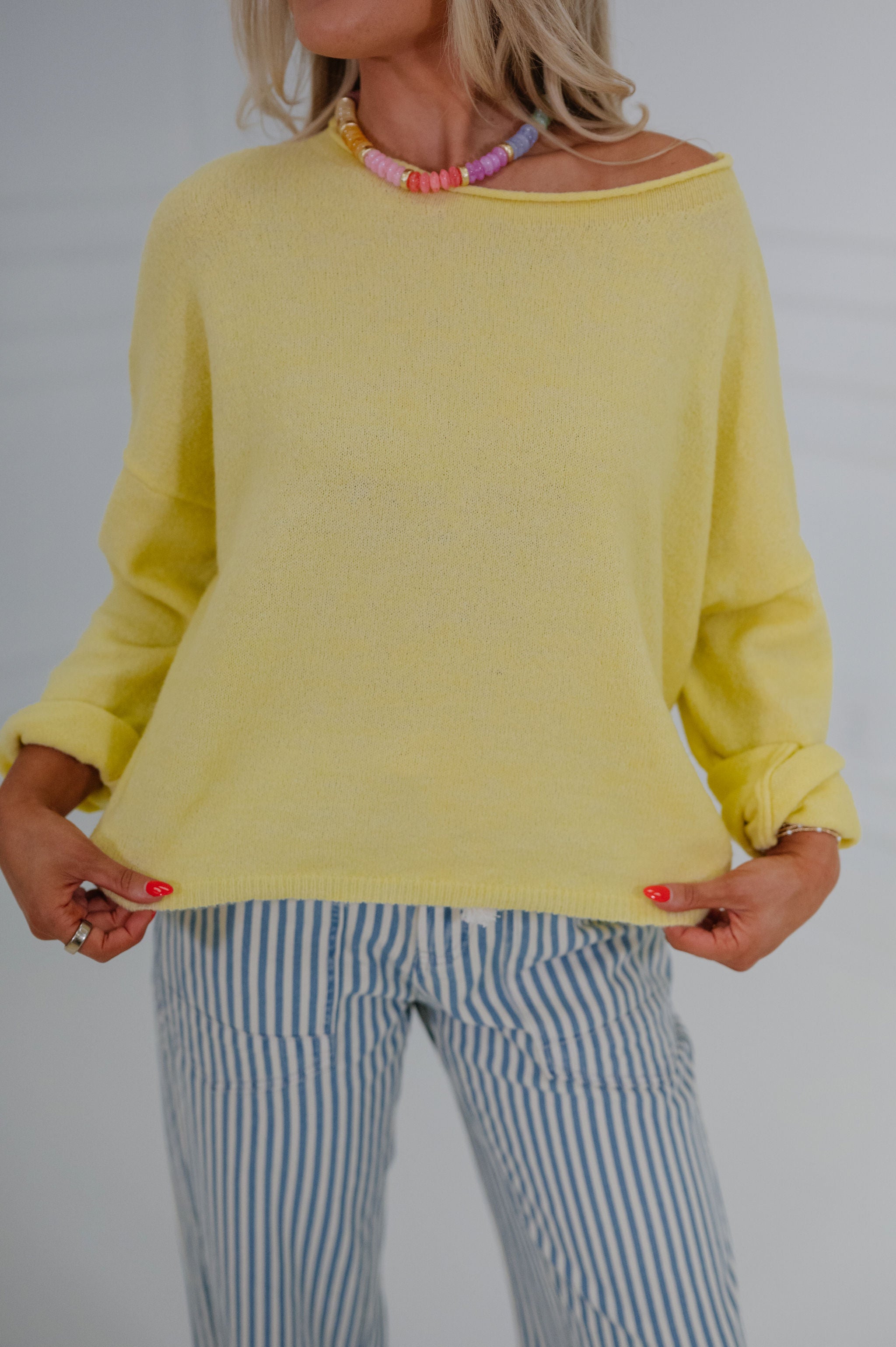 Easy Days Sweater-Banana