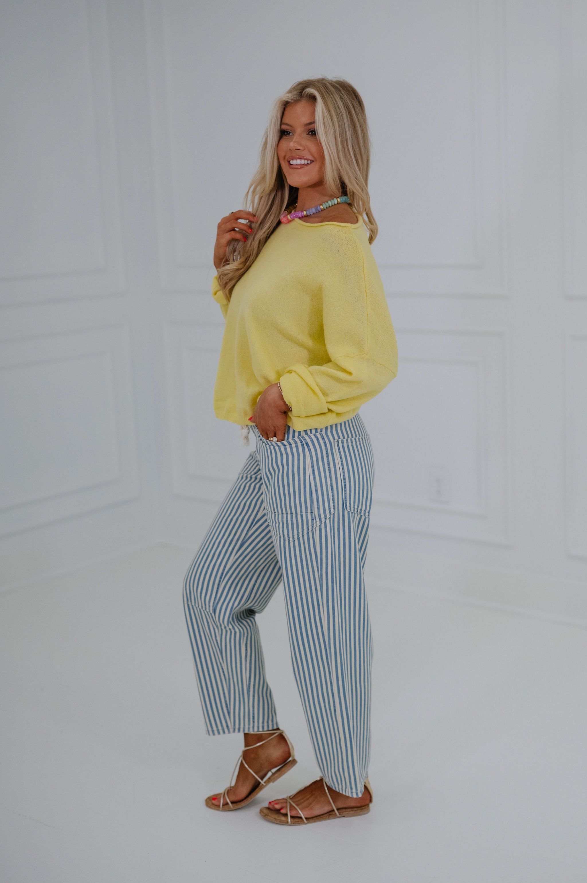 Easy Days Sweater-Banana