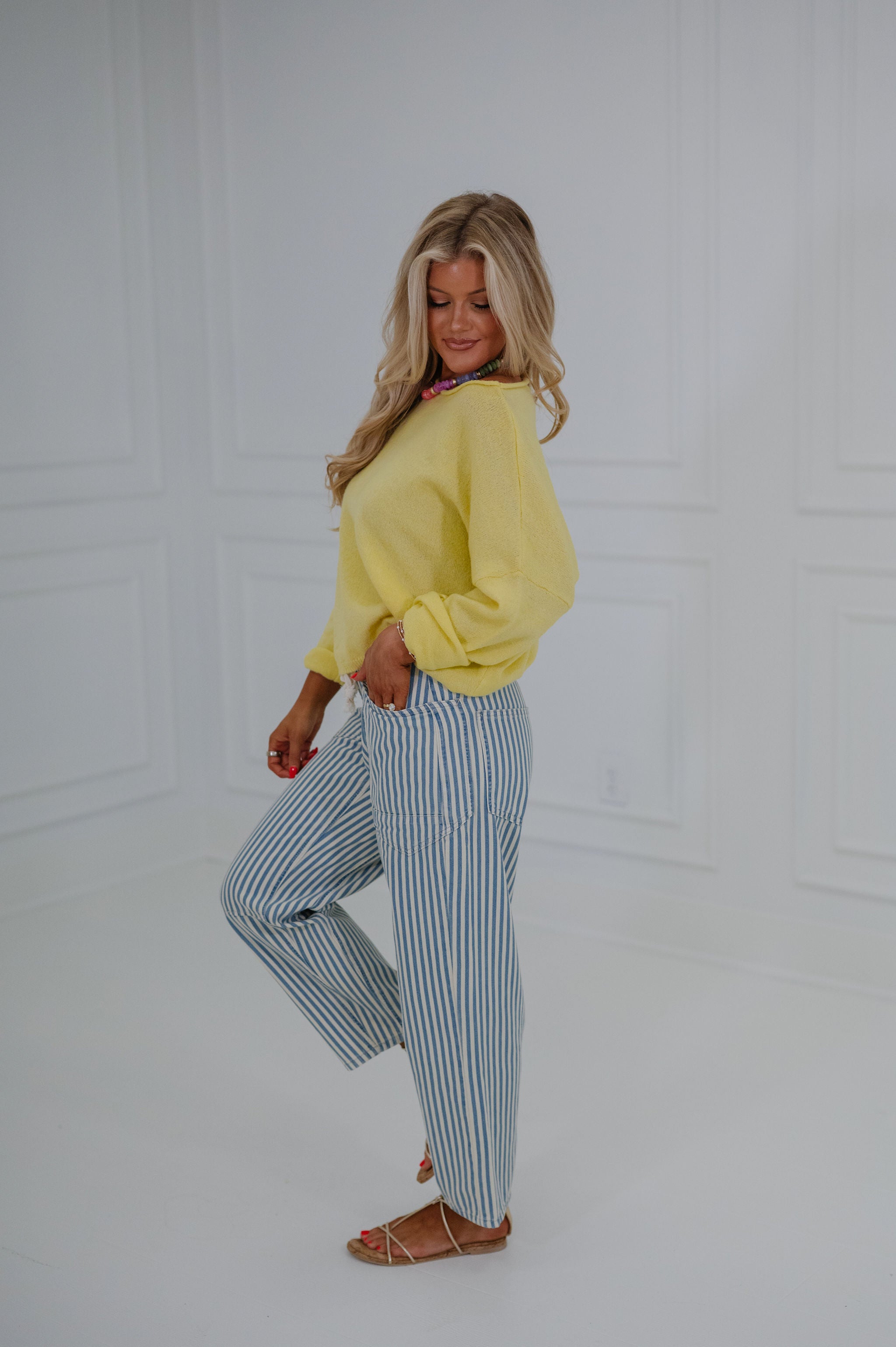 Easy Days Sweater-Banana