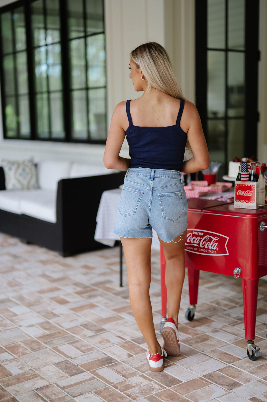 Watermelon Tank-Navy