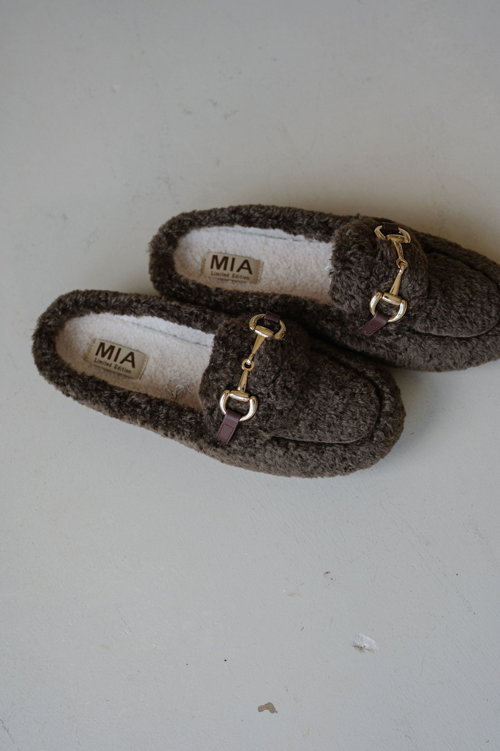 Coco Shearling Mule-Chocolate