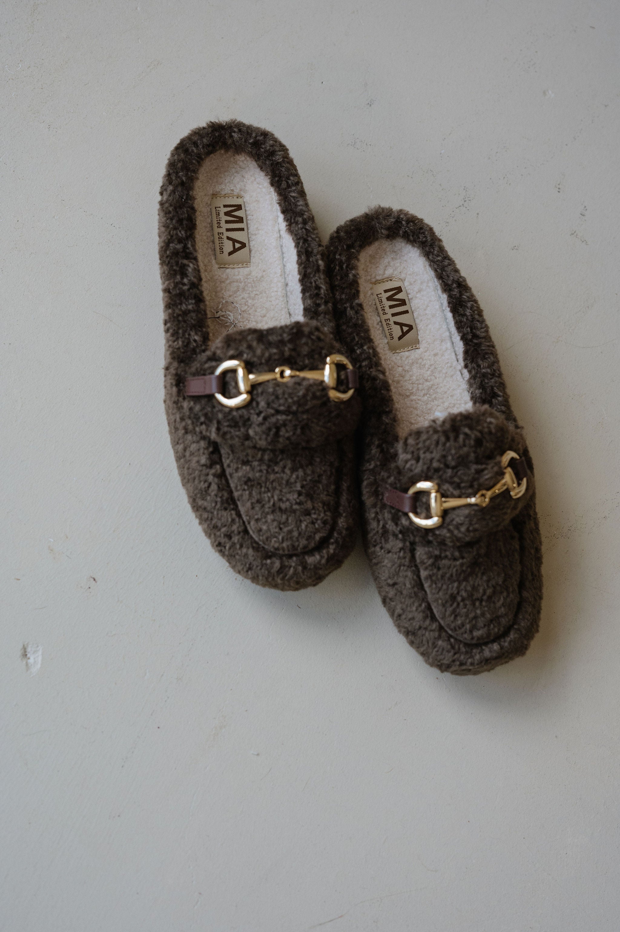 Coco Shearling Mule-Chocolate