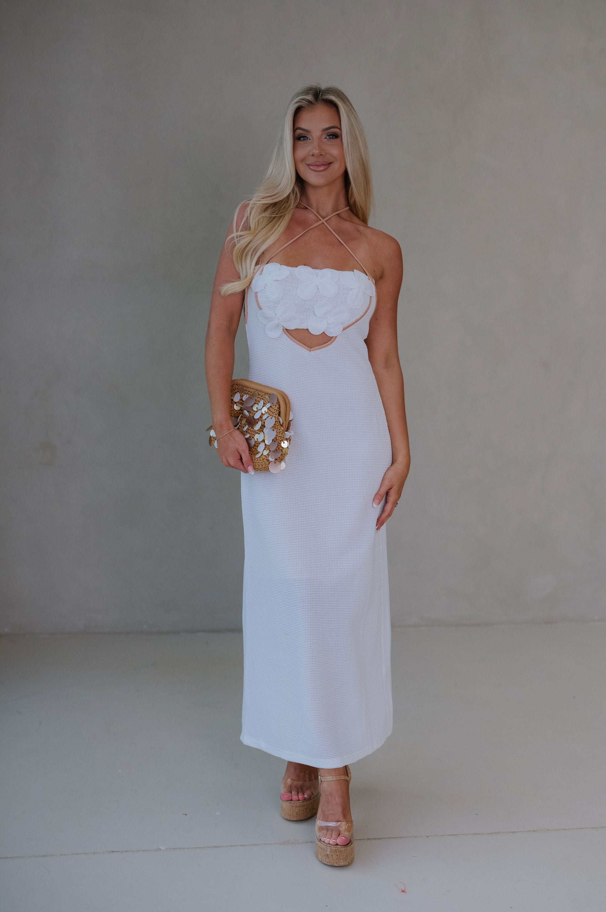 Cori Maxi Dress-Off White