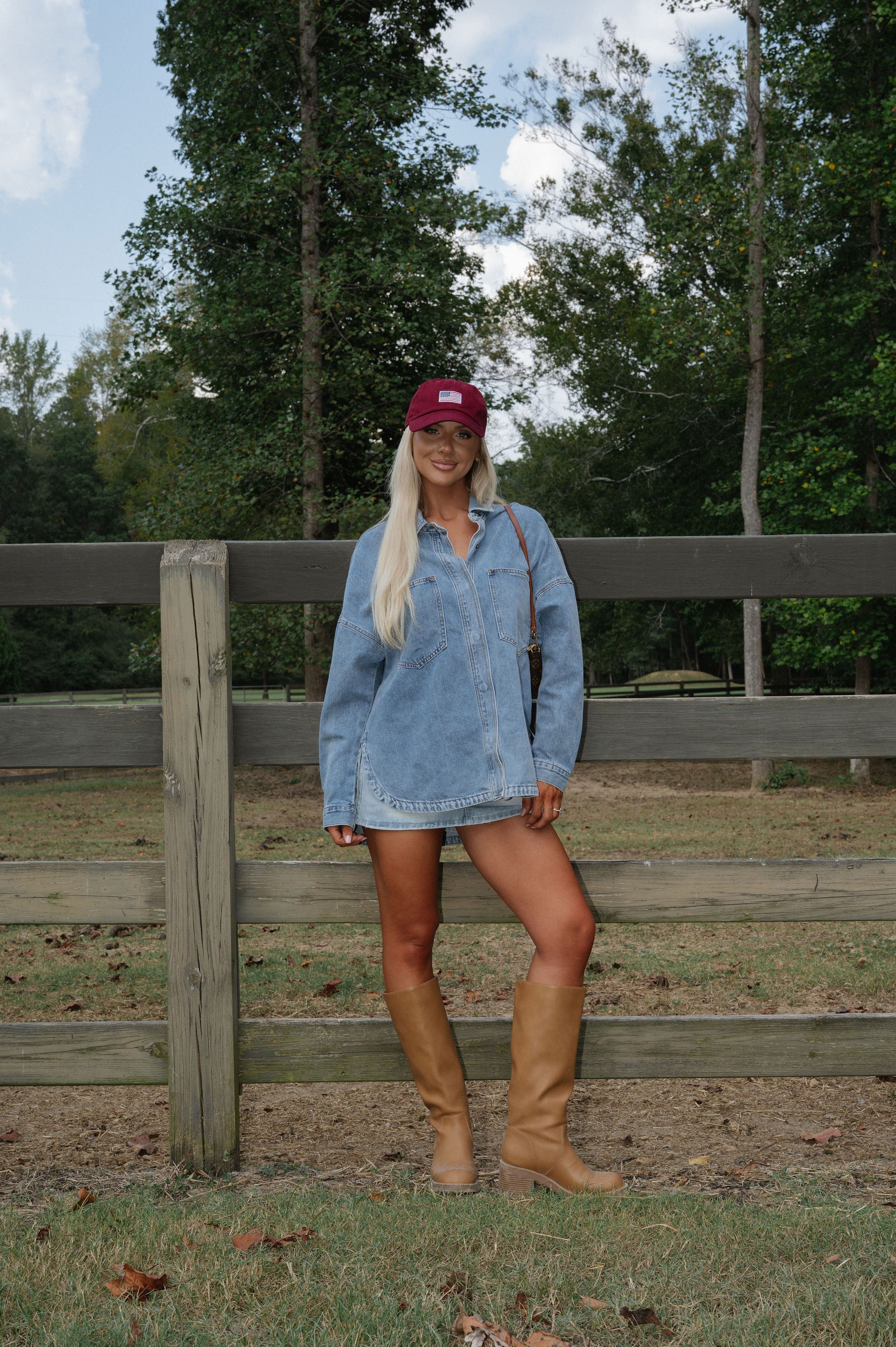 Washed Denim Shacket