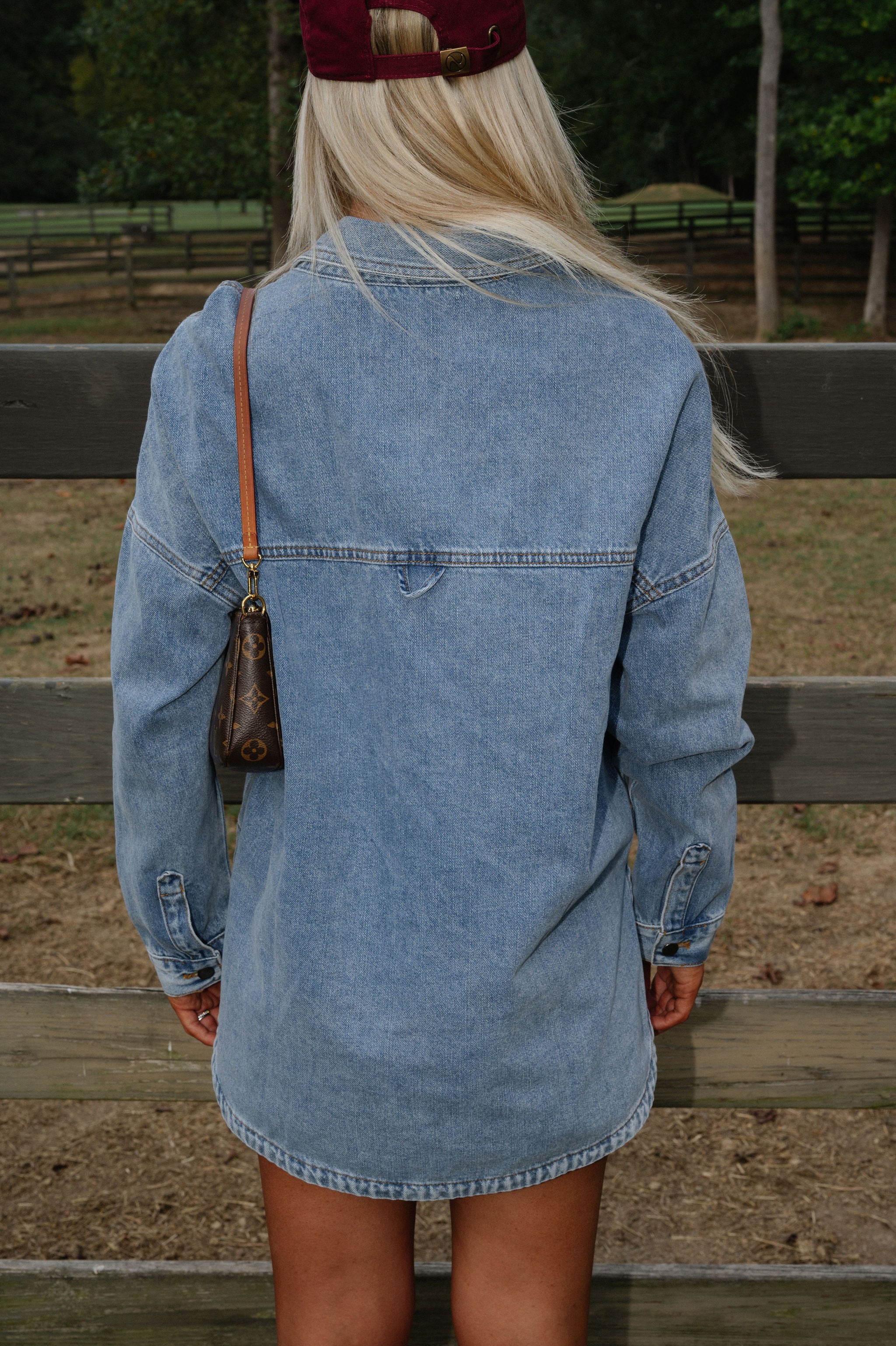 Washed Denim Shacket