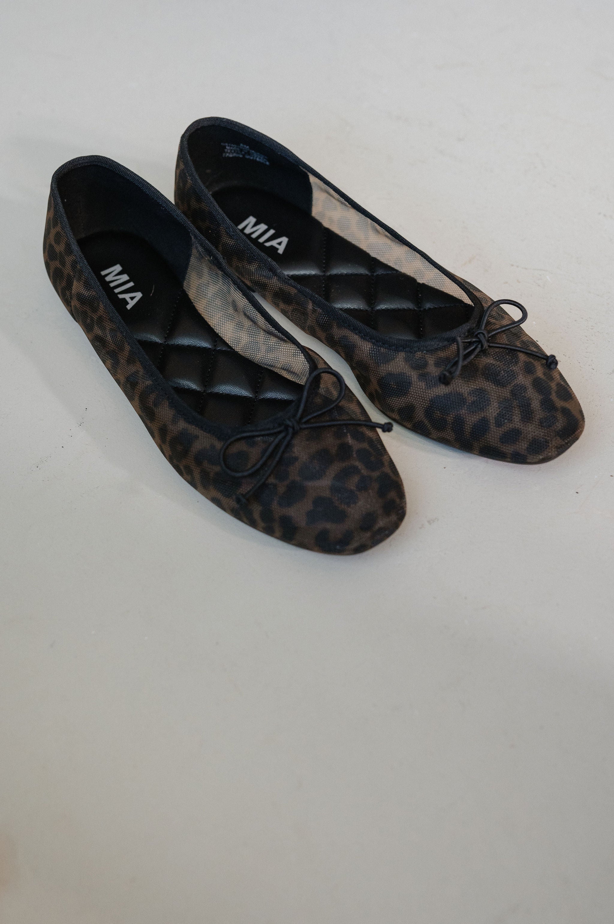 Valentina Mesh Flats-Leopard