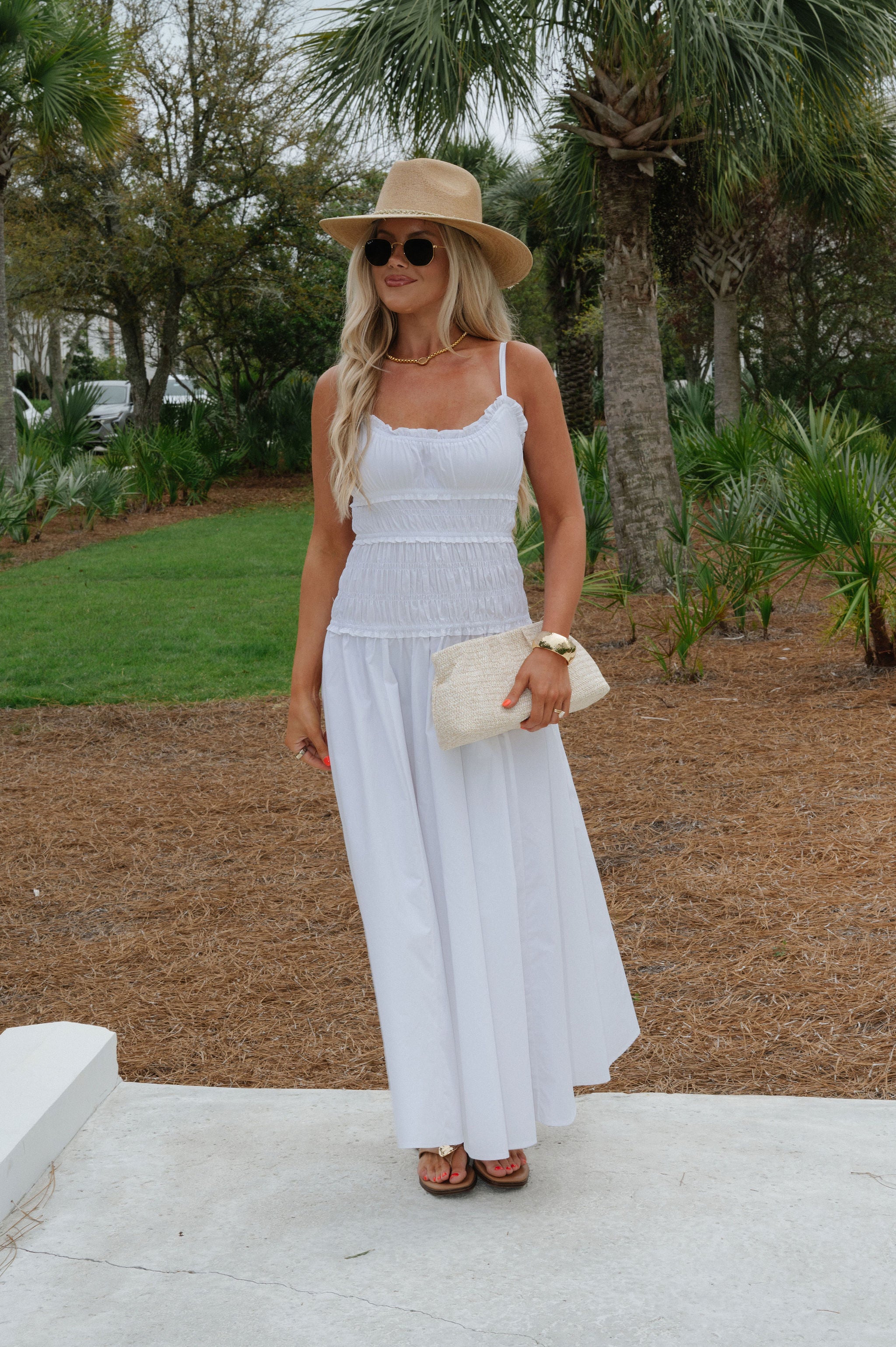 Fallon Maxi Dress-White