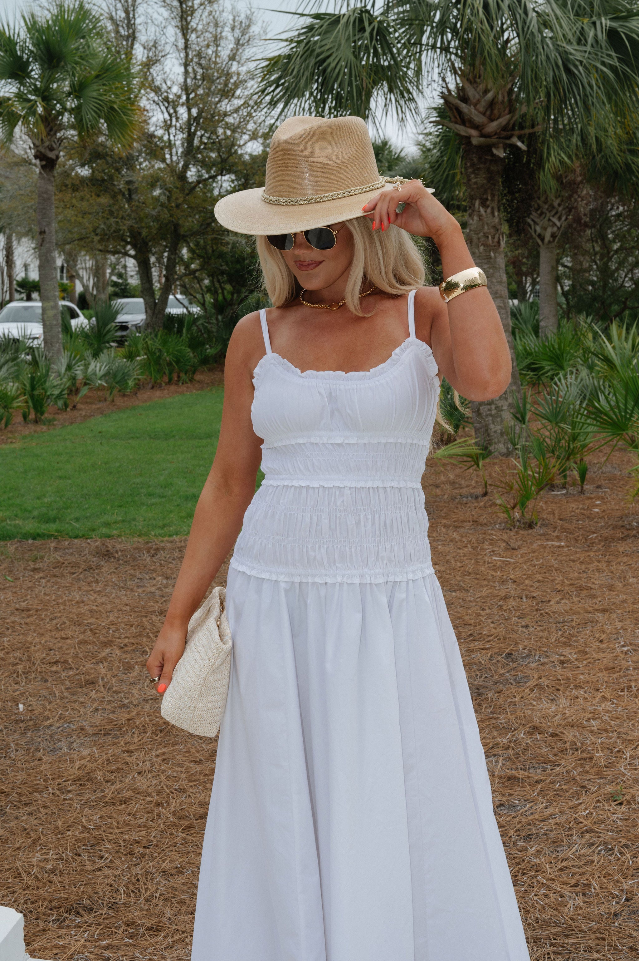 Fallon Maxi Dress-White