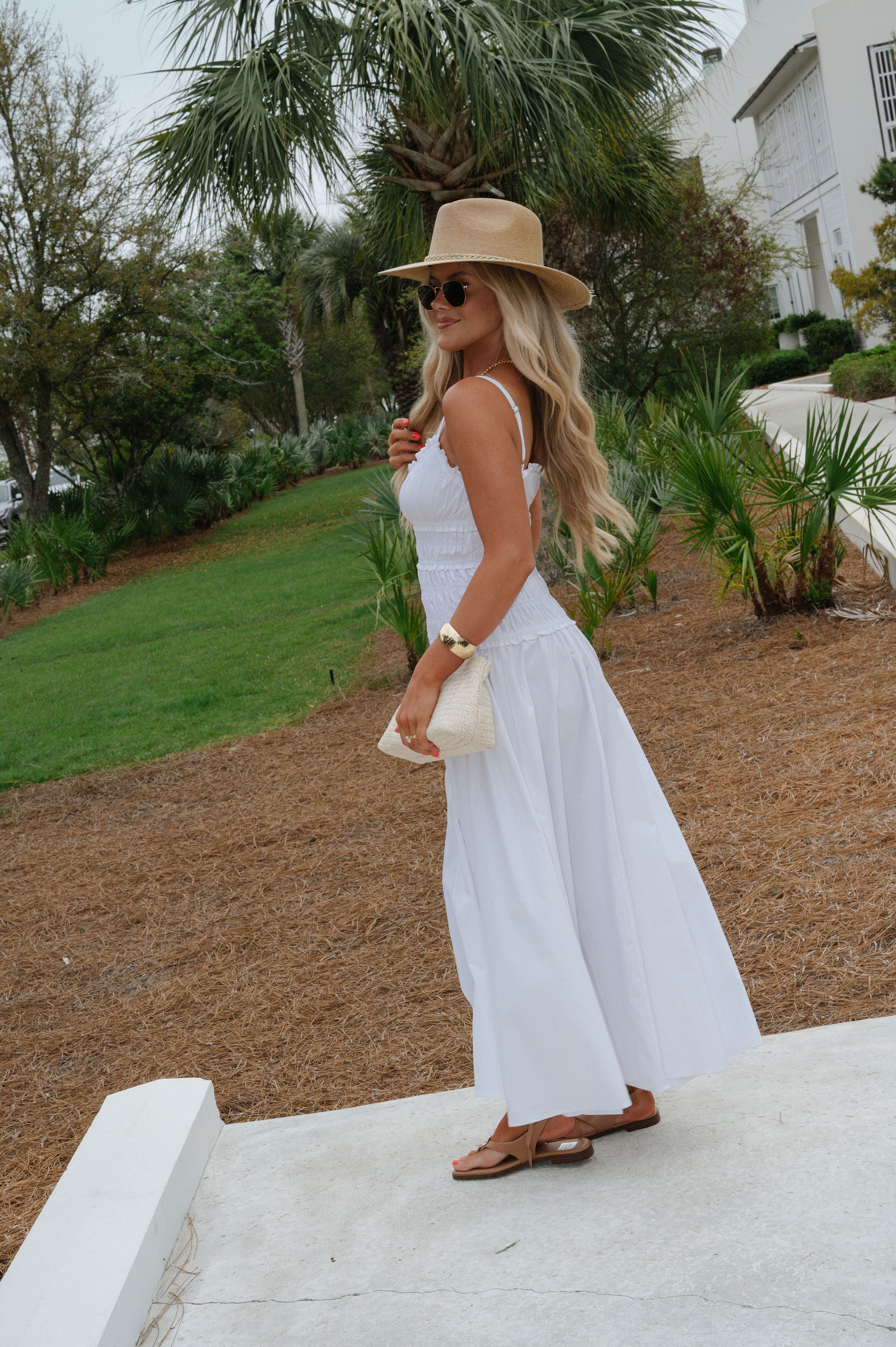 Fallon Maxi Dress-White