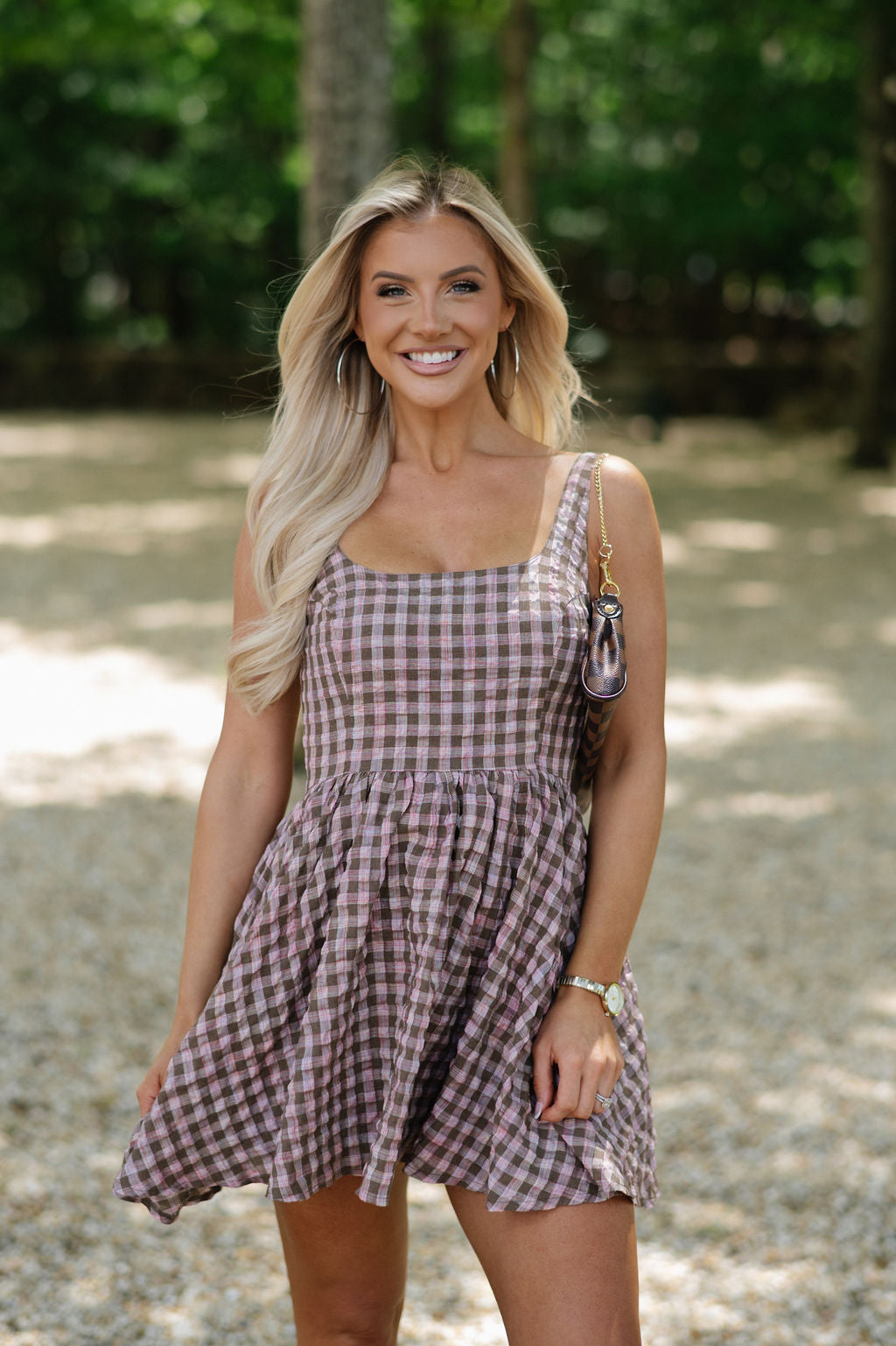 Skylar Checkered Mini Dress