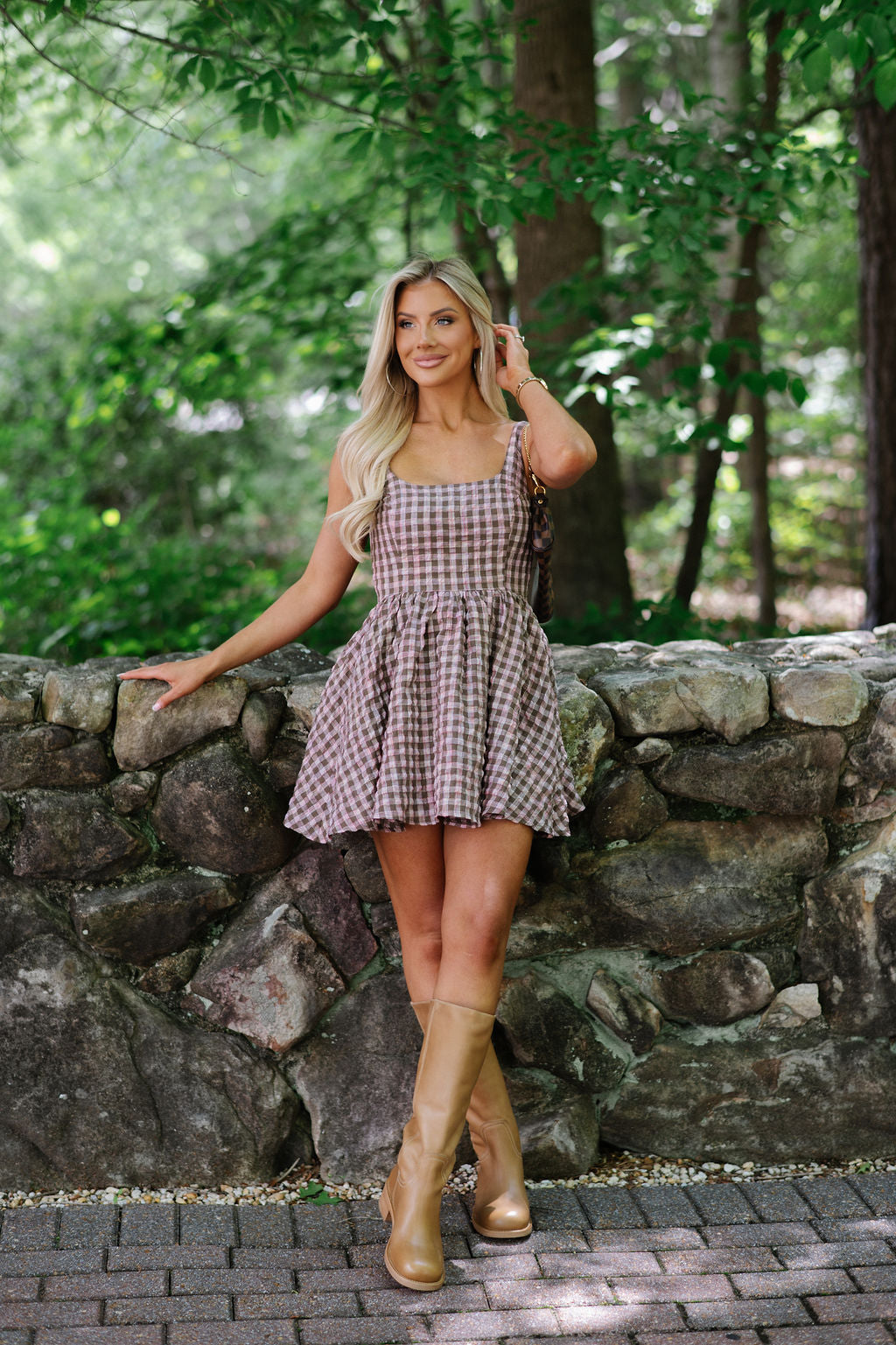 Skylar Checkered Mini Dress