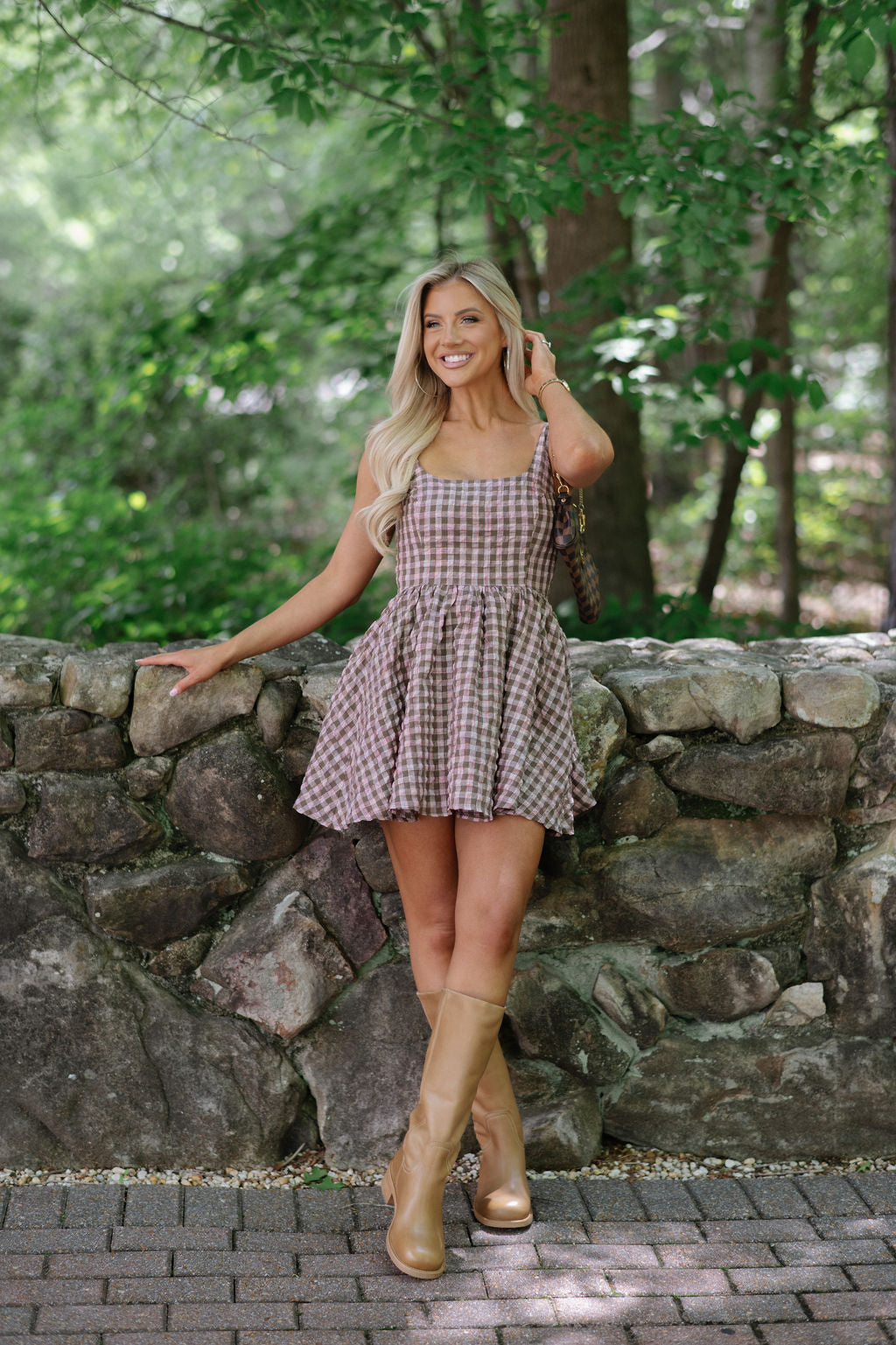 Skylar Checkered Mini Dress