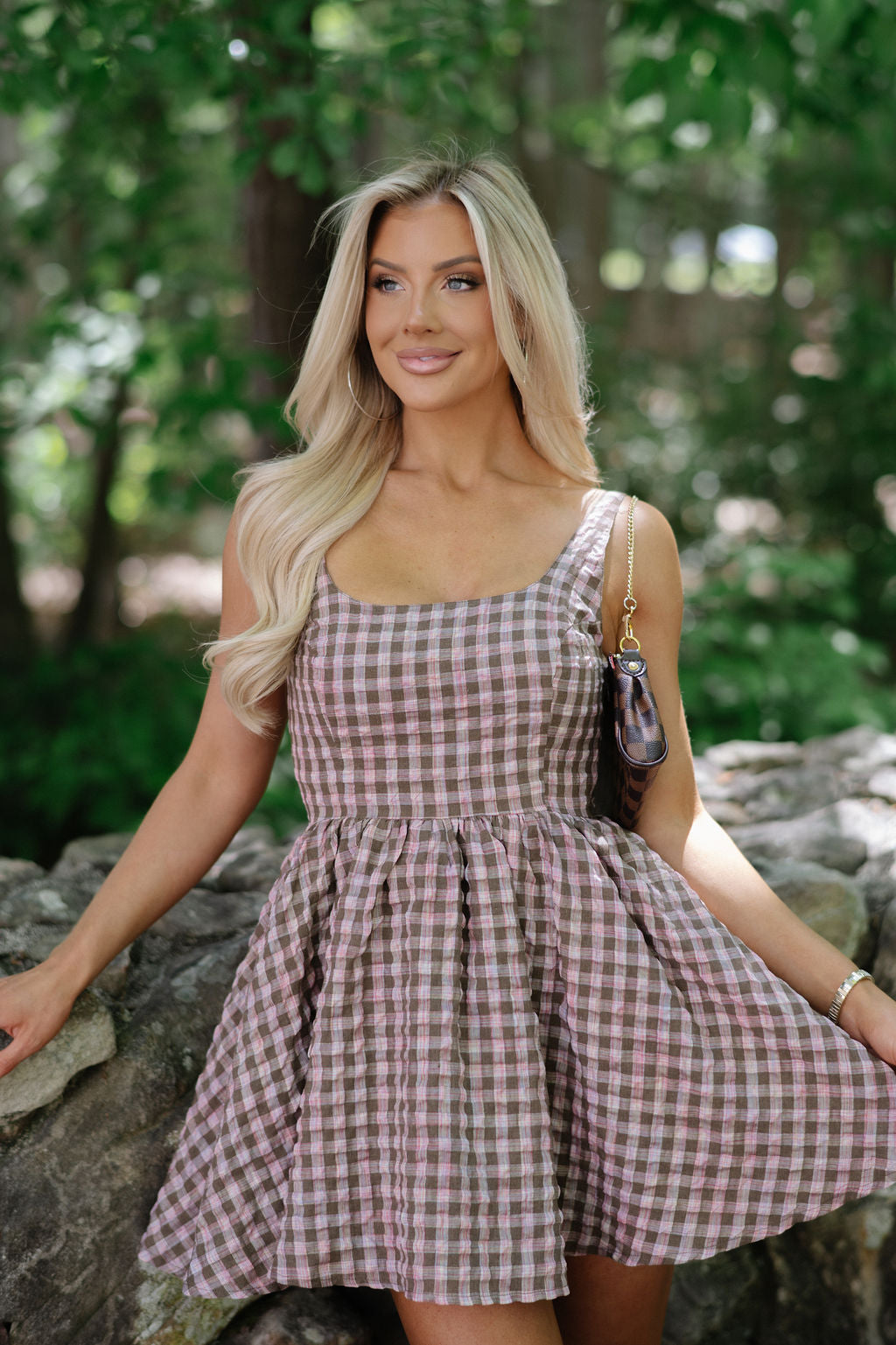 Skylar Checkered Mini Dress