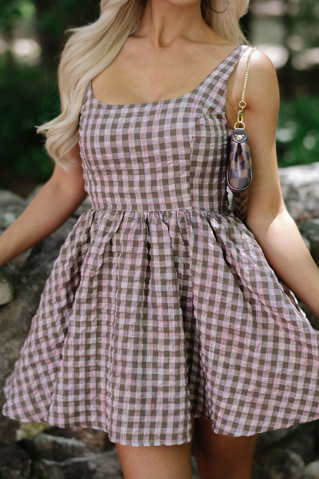 Skylar Checkered Mini Dress