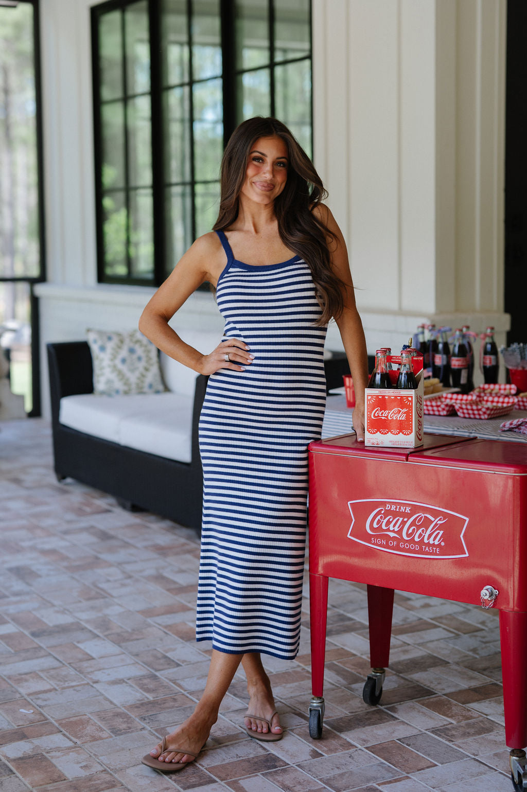 Rhode Bodycon Dress-Navy